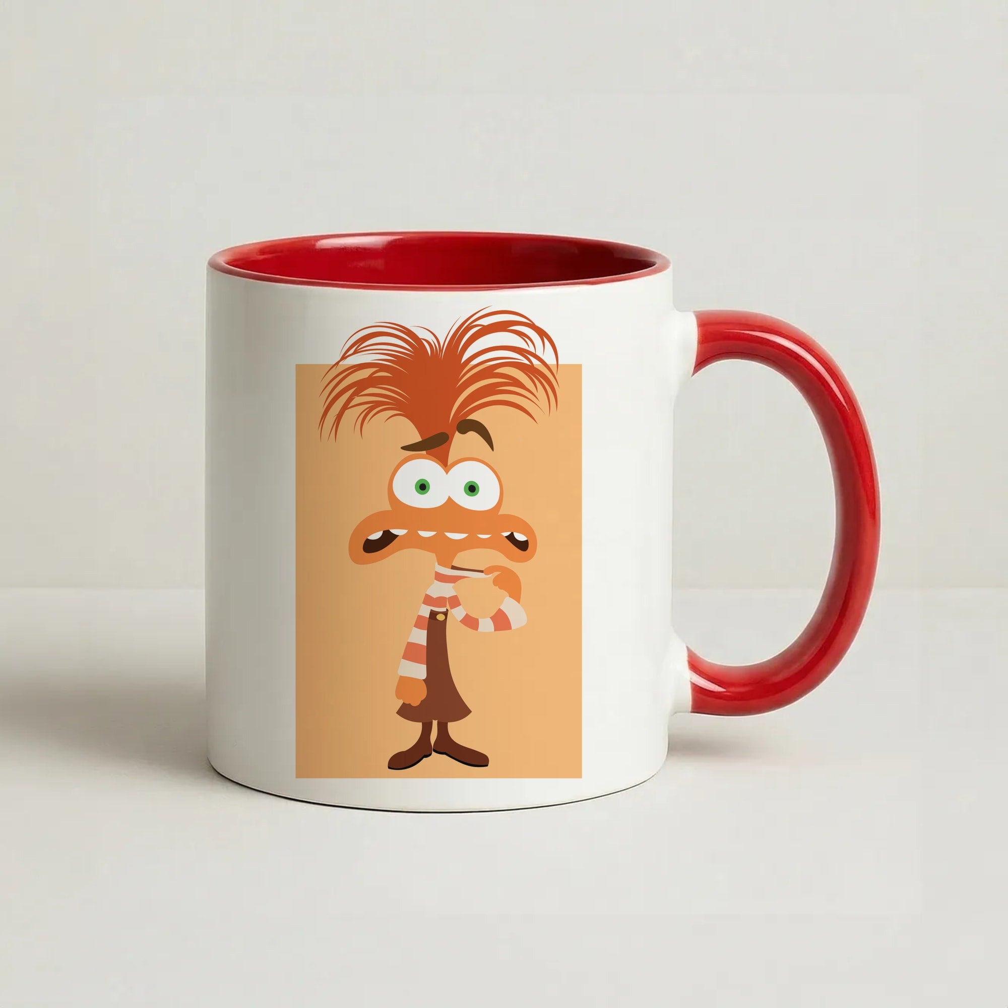 Anxiety - Inside Out Coffee Red Mug