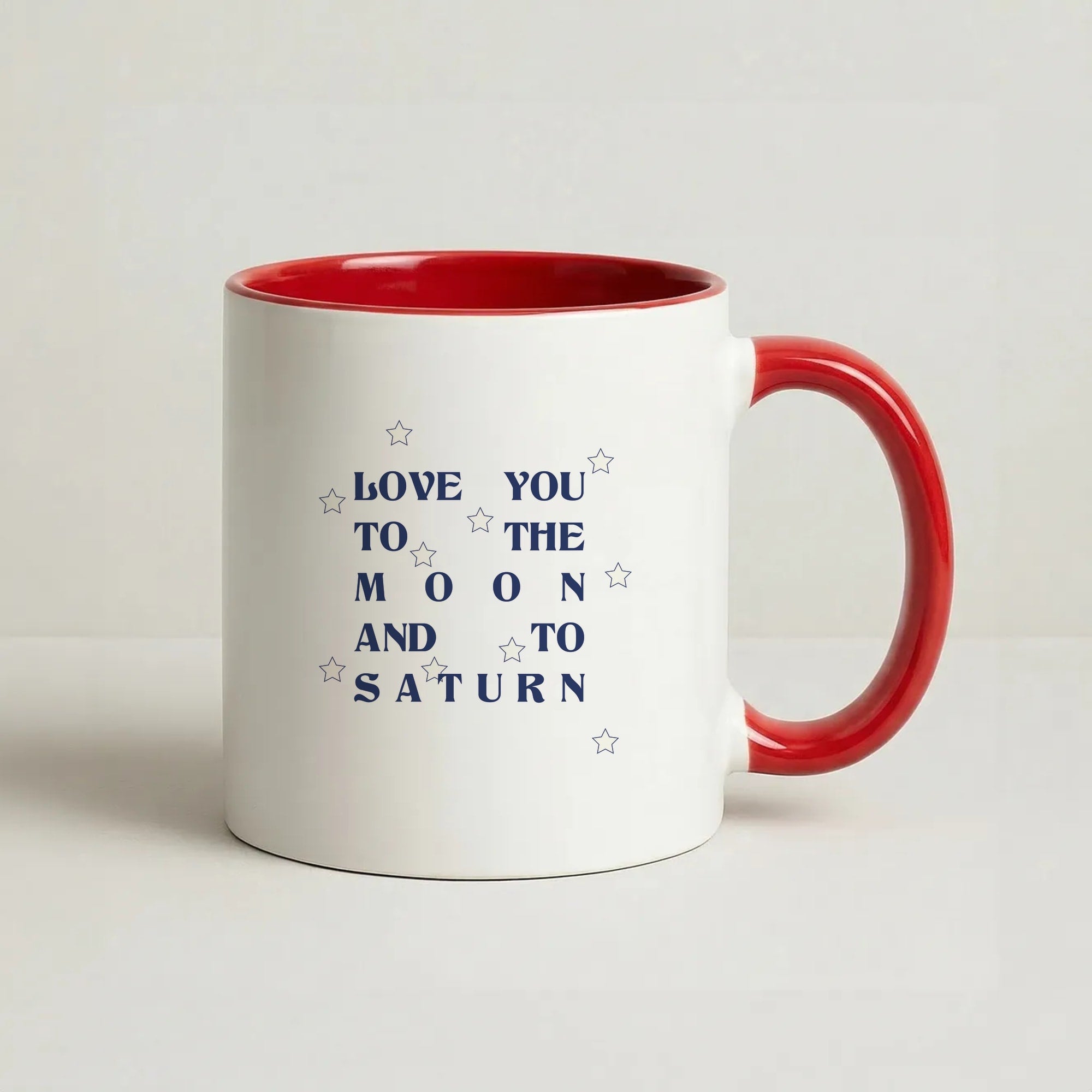 Love You To The Moon And To Saturn - Taylor Coffee Red Mug