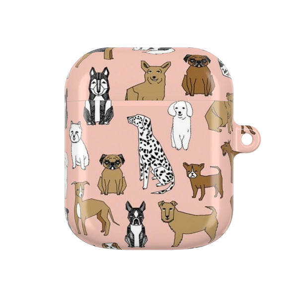 Dog Breeds - Animal Pattern AirPods case — AirPods 1