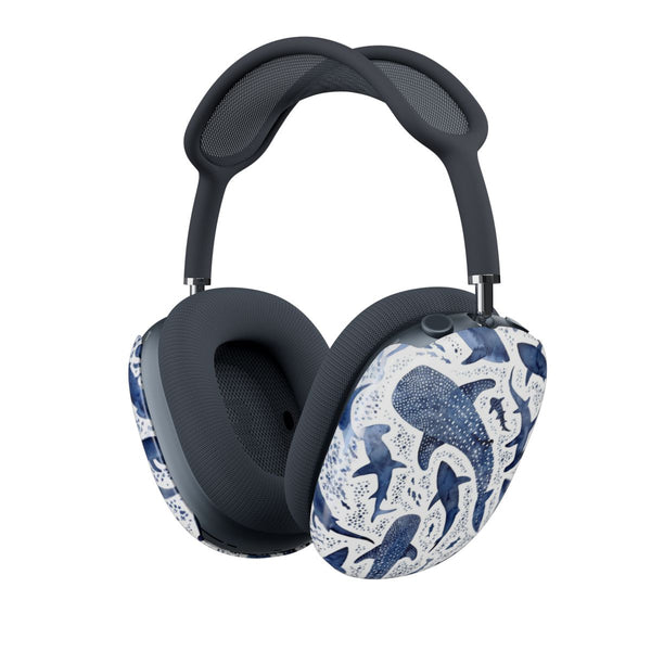 Indigo Watercolour Sharks AirPods Max Case