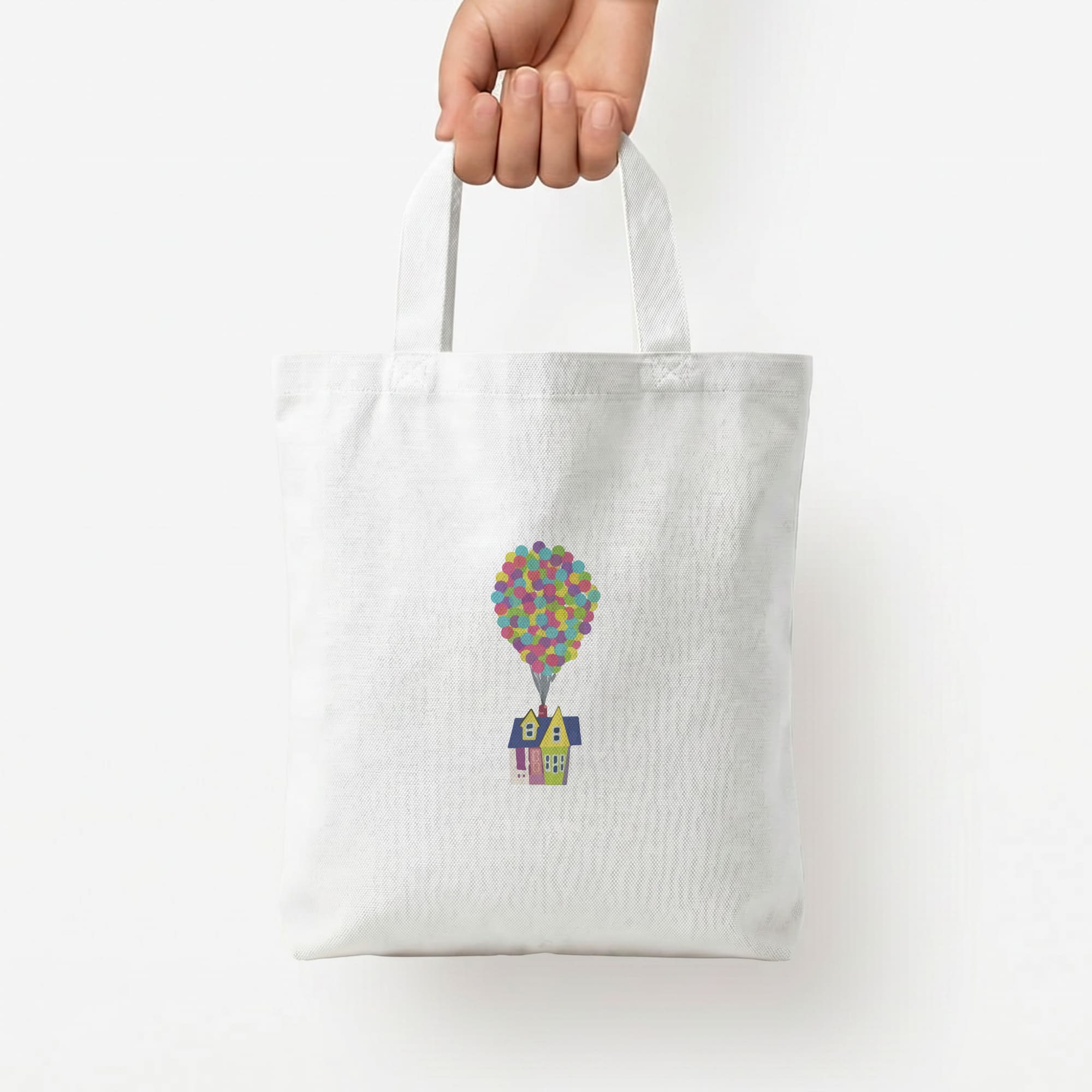 House Up Tote Bag — White / Small