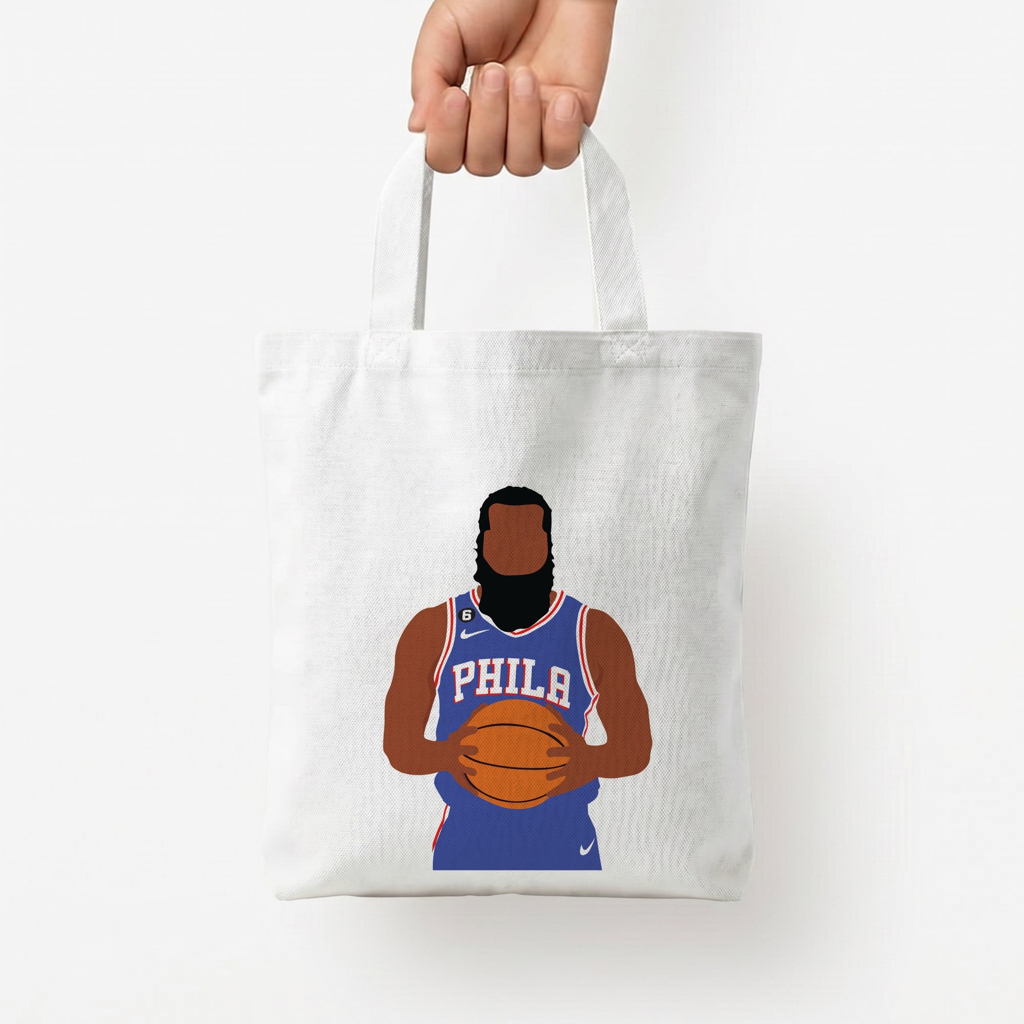 Harden - Basketball Tote Bag — White / Small