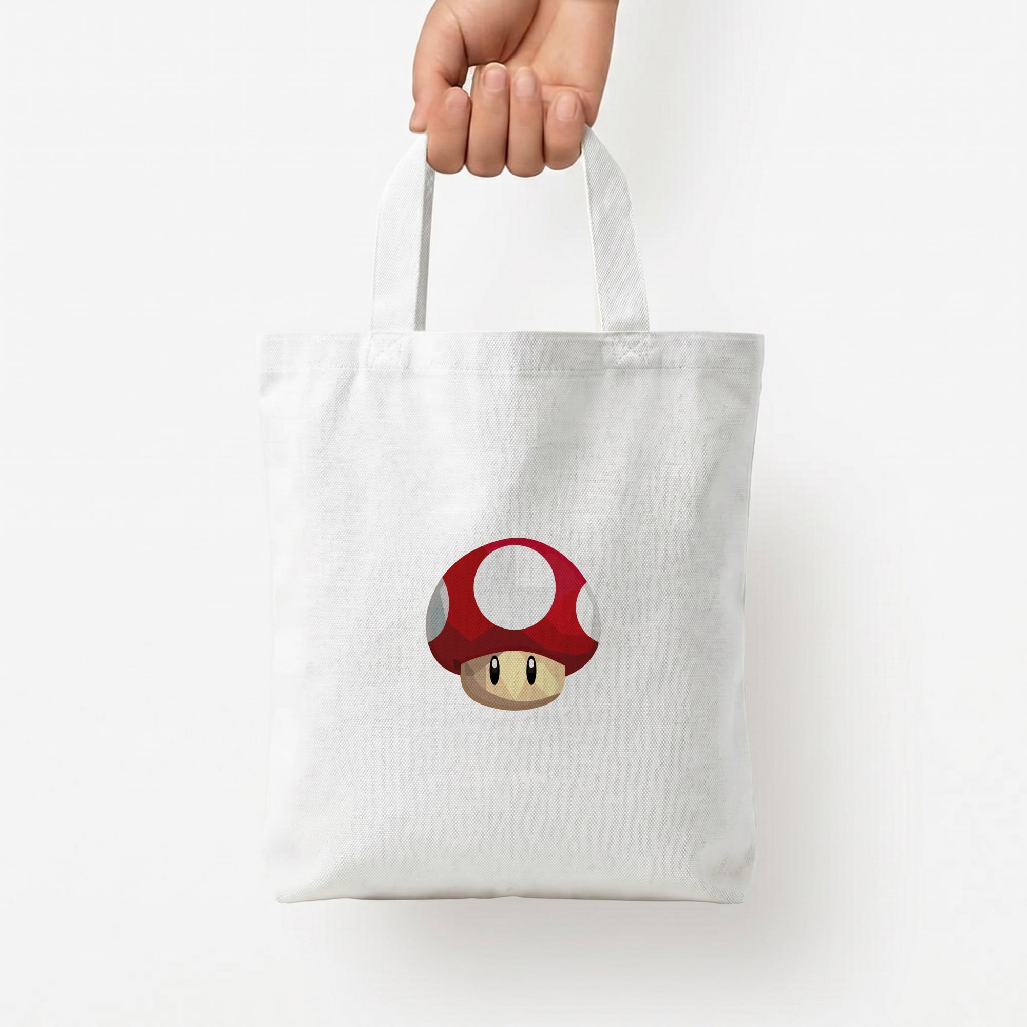 Toad - Mario Tote Bag — White / Small