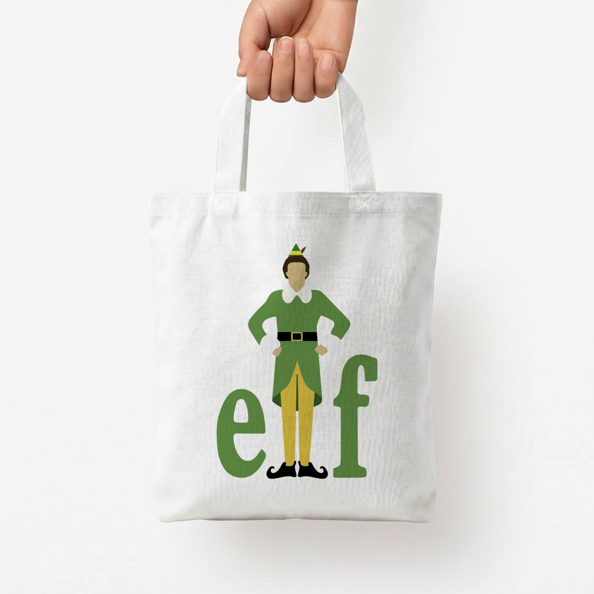 Elf Logo Tote Bag — White / Small
