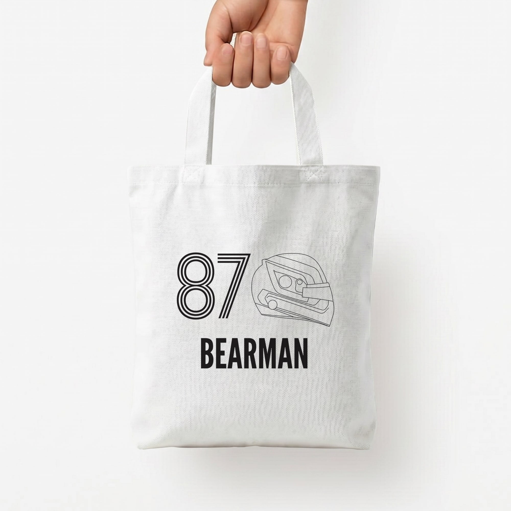 Bearman Helmet 2026 Tote Bag — White / Small