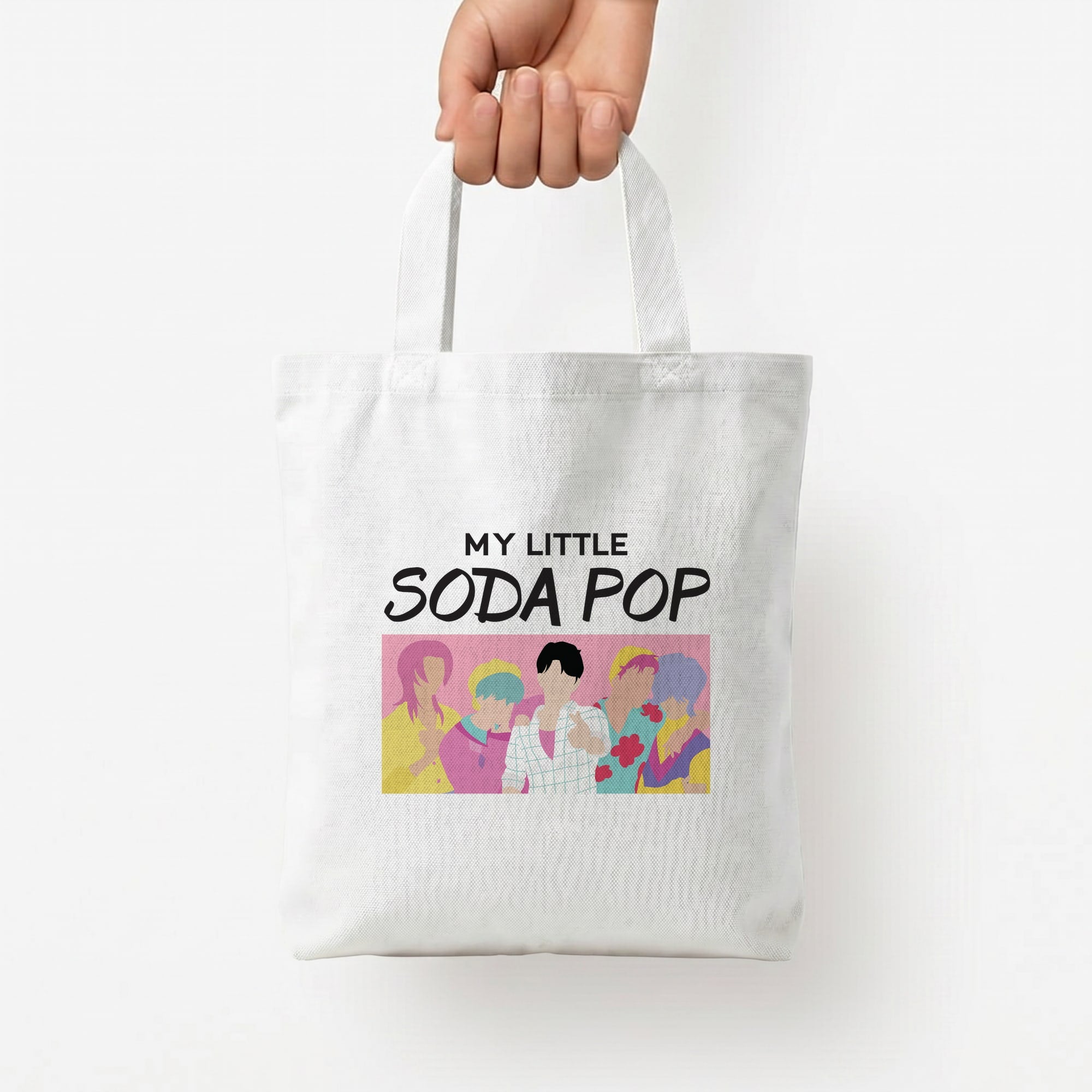 My Little Soda Tote Bag — White / Small