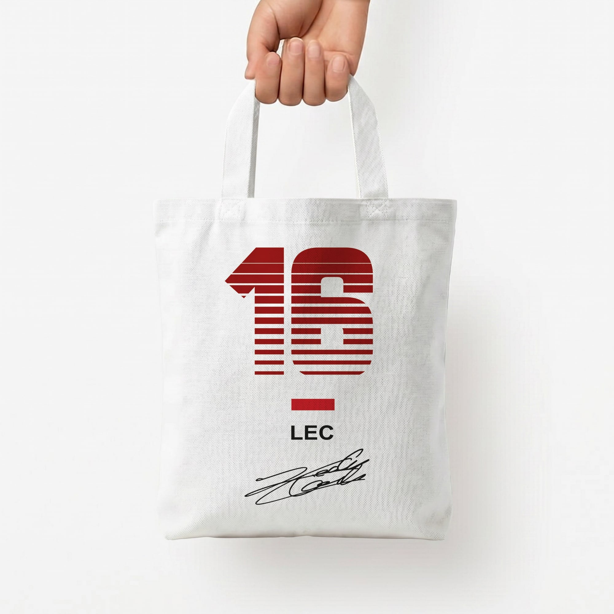 Leclerc - F1 Tote Bag — White / Small