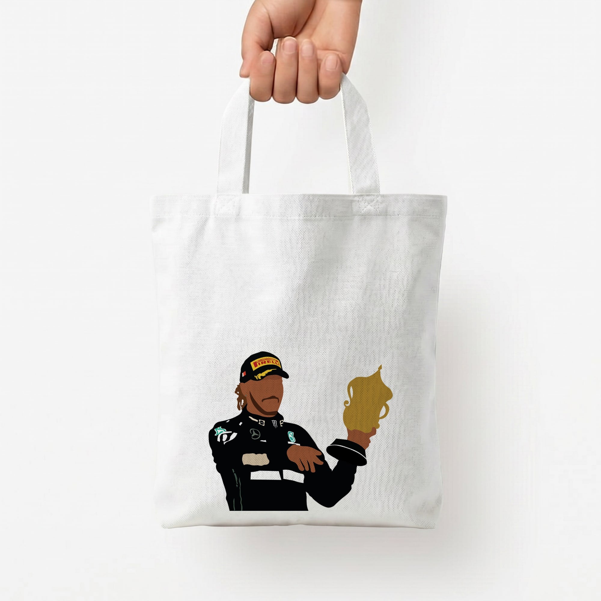 Hamilton - F1 Tote Bag — White / Small