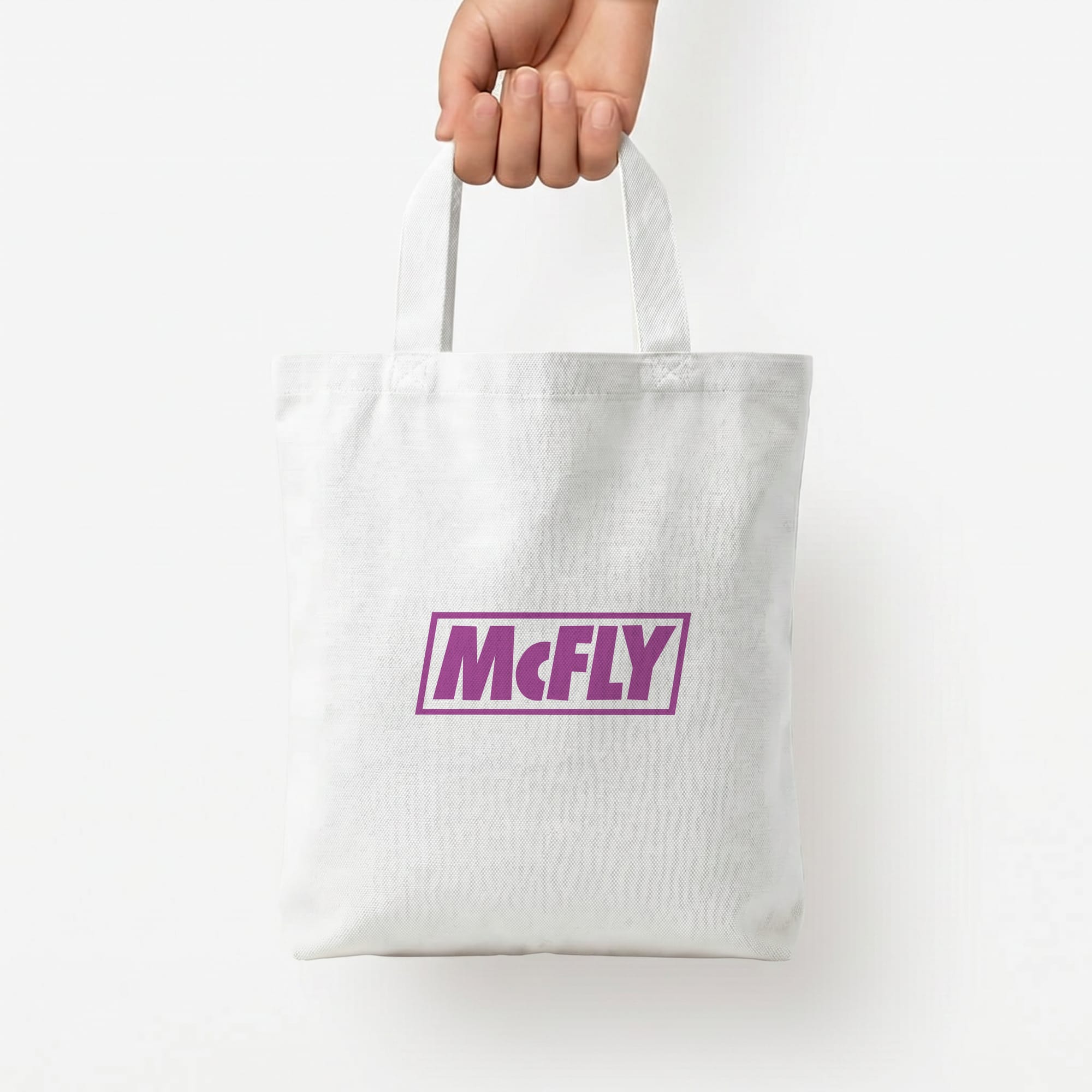 Yellow And Purple - McBand Tote Bag — White / Small