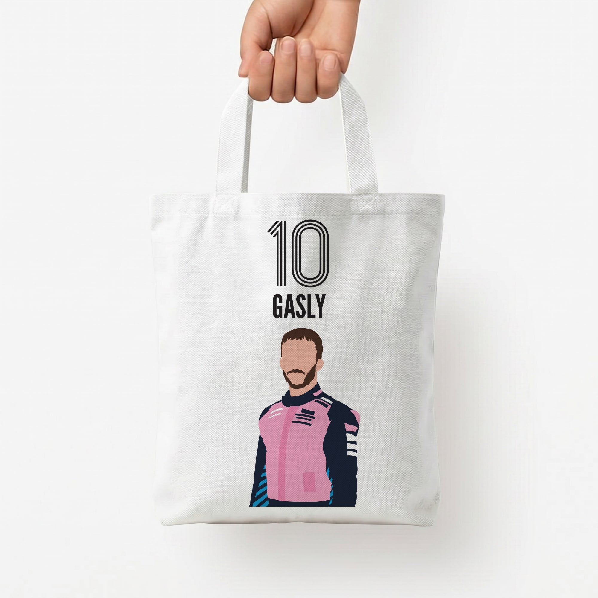 Gasly 2026 Tote Bag — White / Small