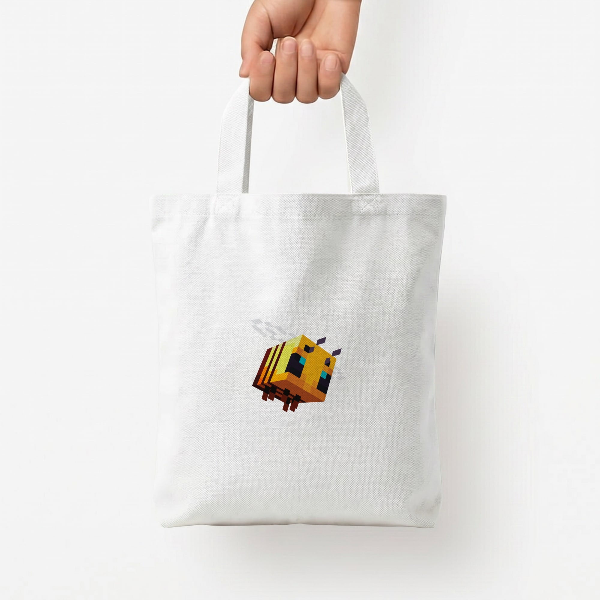 Mining Bee Tote Bag — White / Small