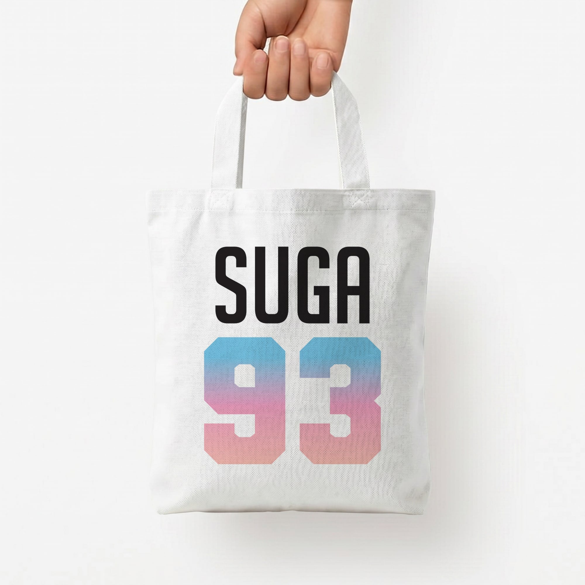 Suga 93 Tote Bag — White / Small