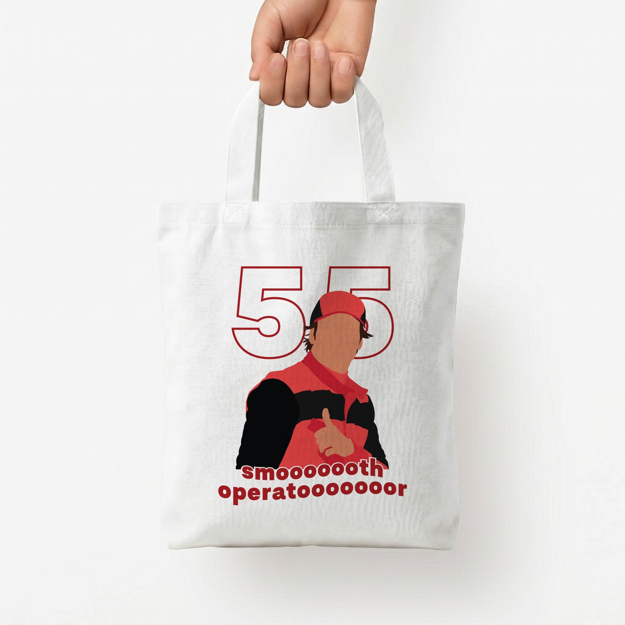 Smooth Operator Tote Bag — White / Small