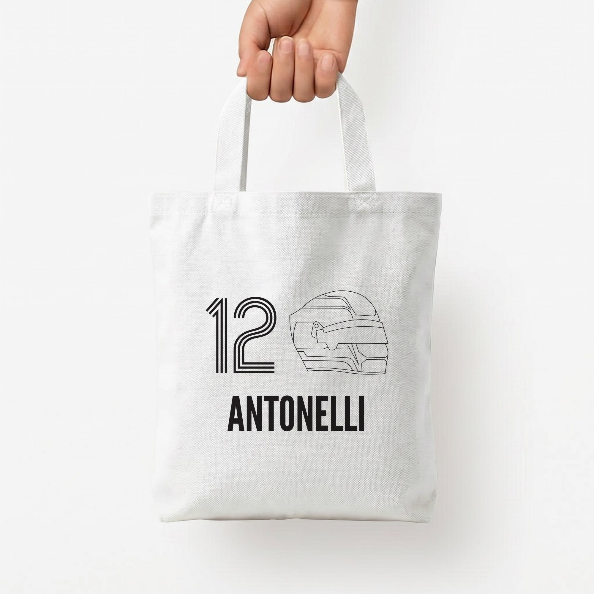 Antonelli Helmet 2026 Tote Bag — White / Small