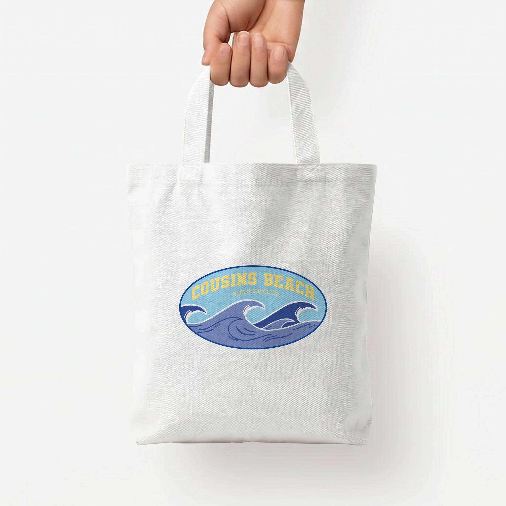 Wave - TSITP Tote Bag — White / Small