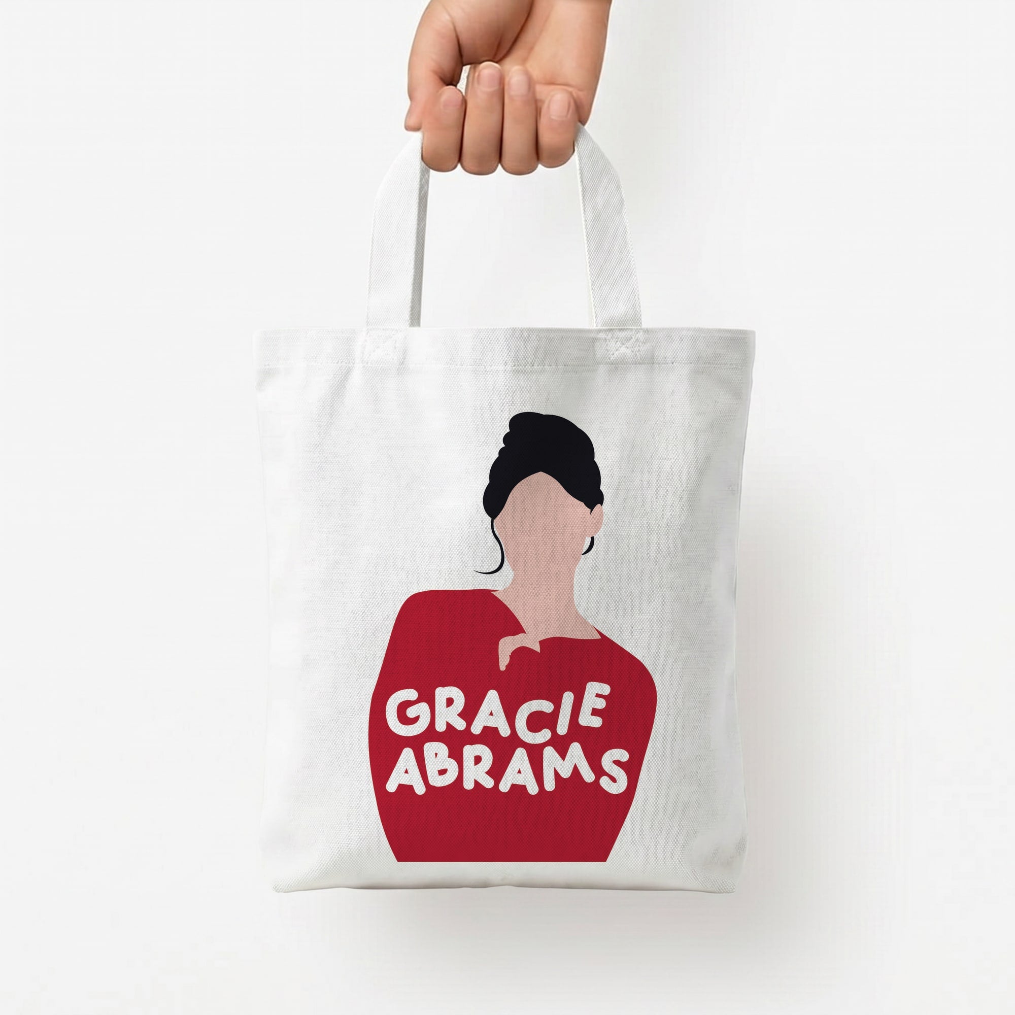 Portrait - Abrams Tote Bag — White / Small