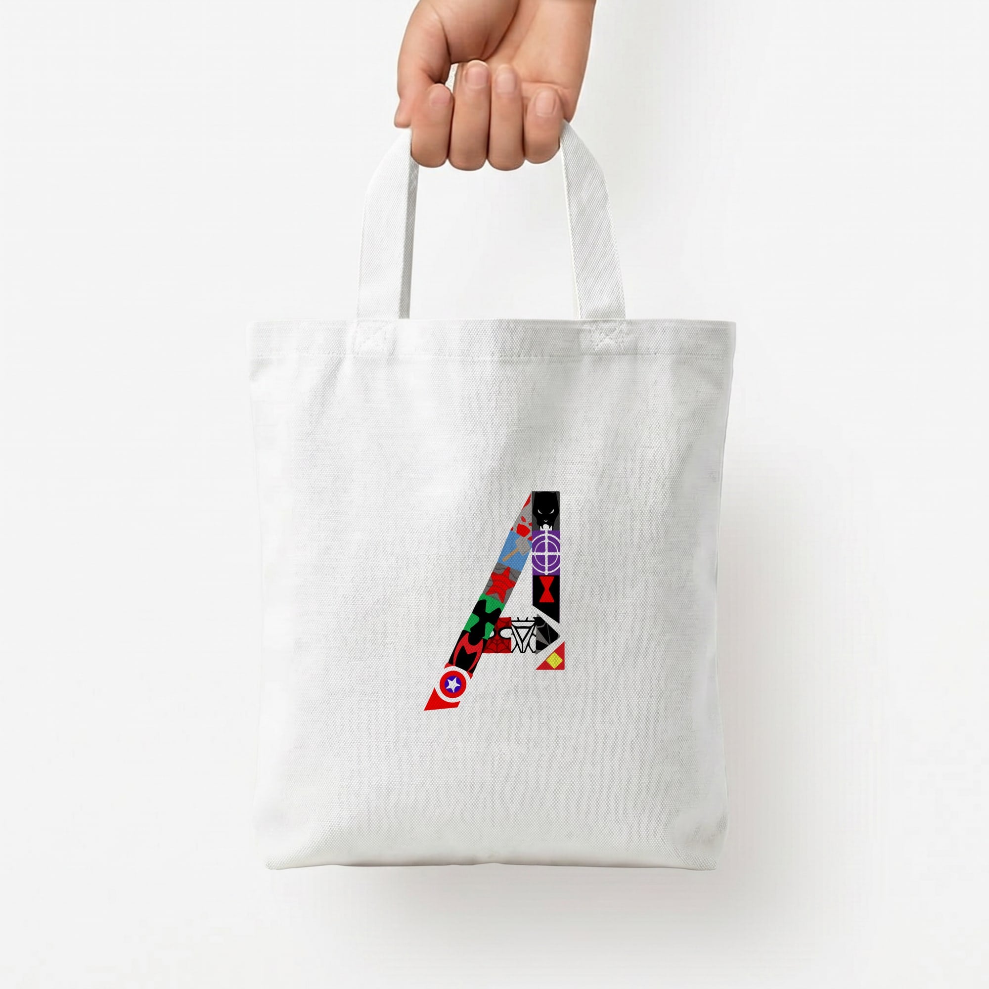 Avengers Logo - Marvel Tote Bag — White / Small