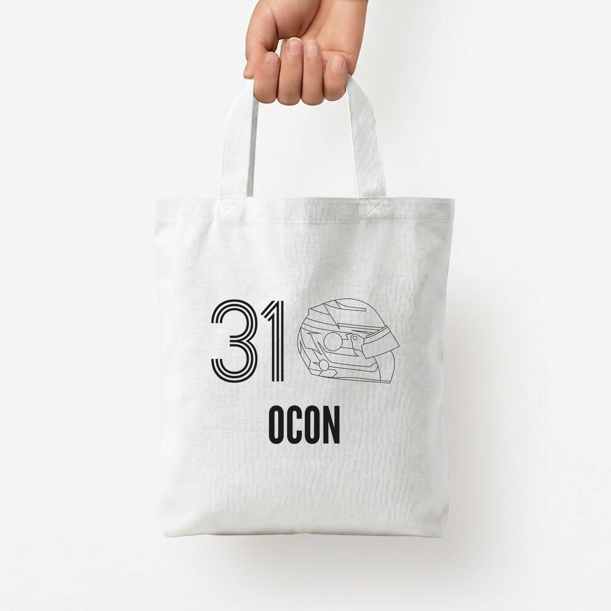 Ocon Helmet 2026 Tote Bag — White / Small