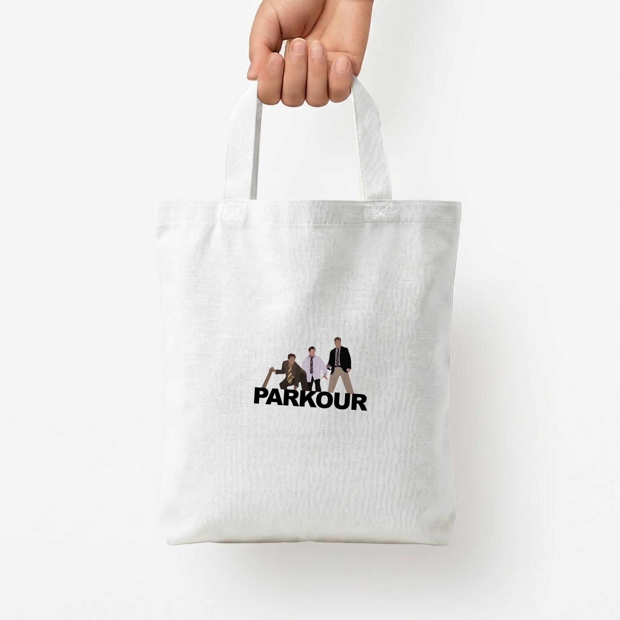 Parkour Tote Bag — White / Small