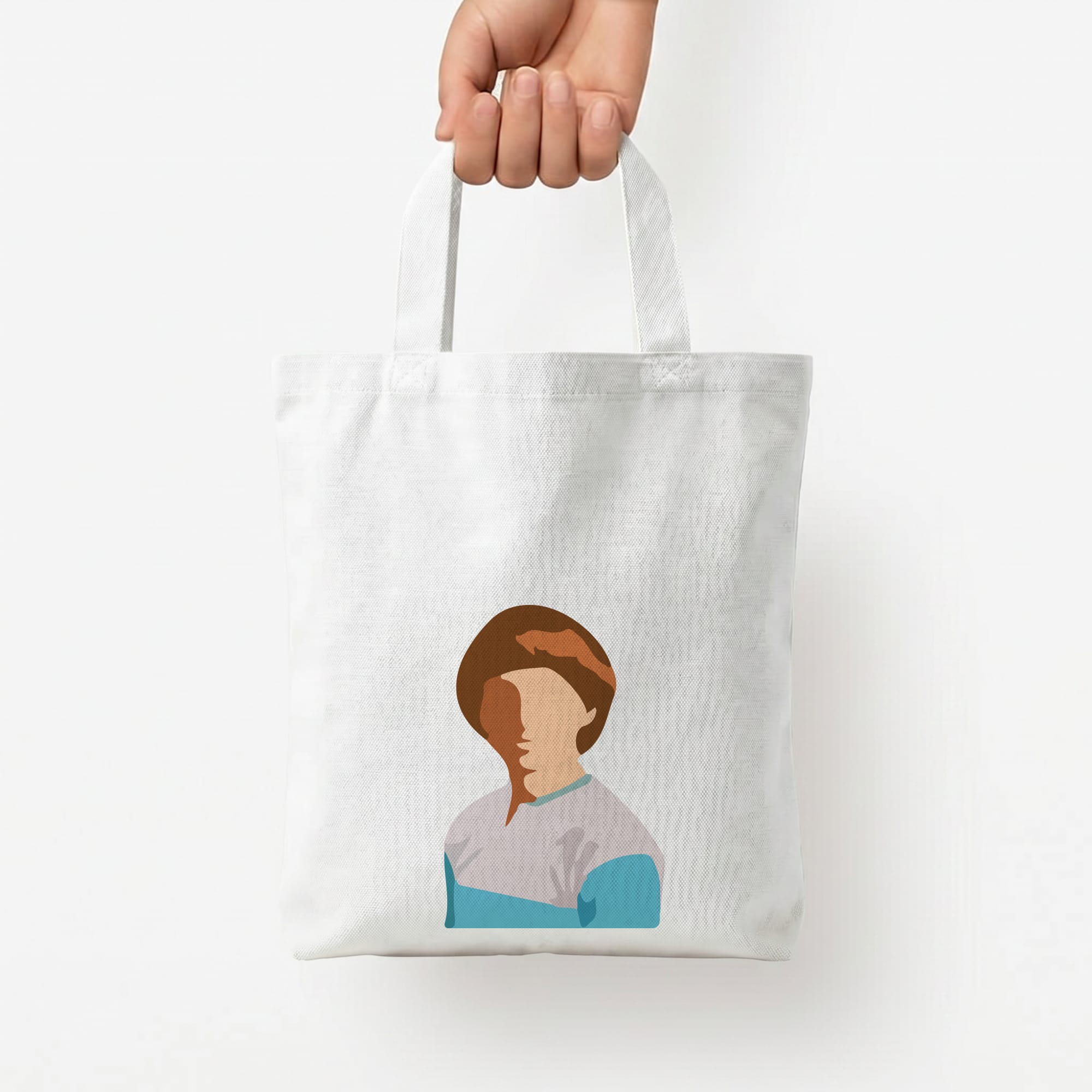 Faceless Will - Stranger Things Tote Bag — White / Small