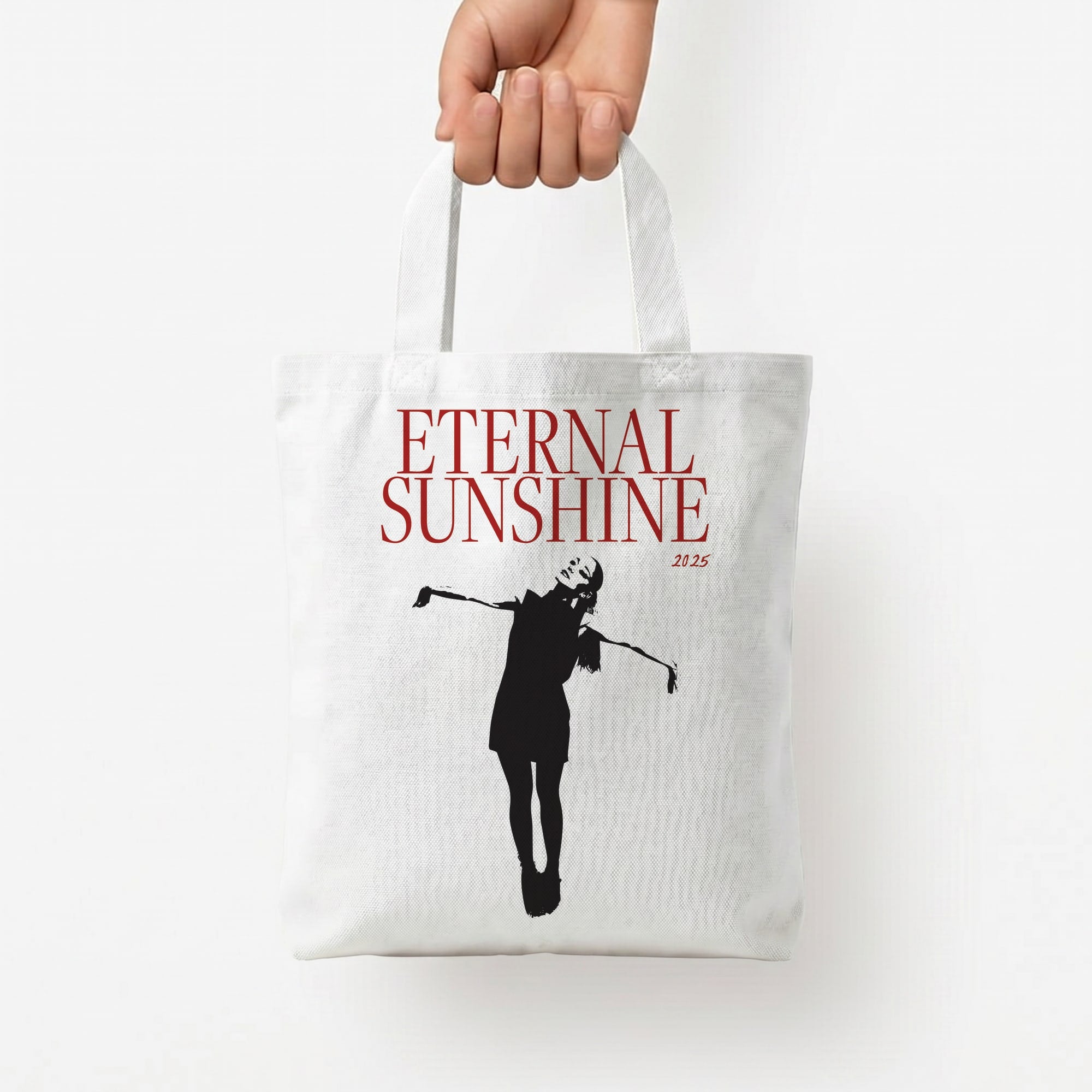 Red Sunshine 2025 Tote Bag — White / Small