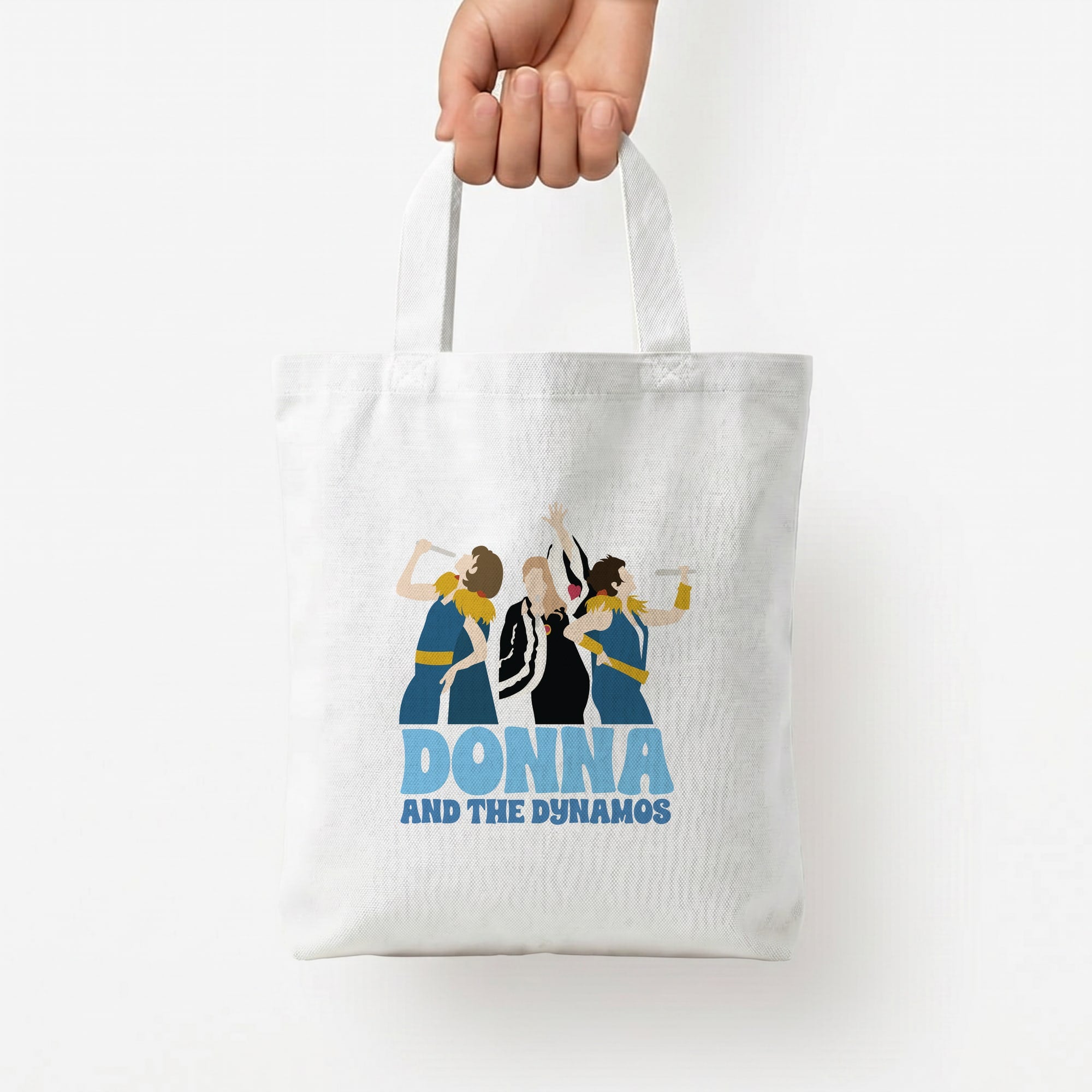 Donna And The Dynamos Tote Bag — White / Small