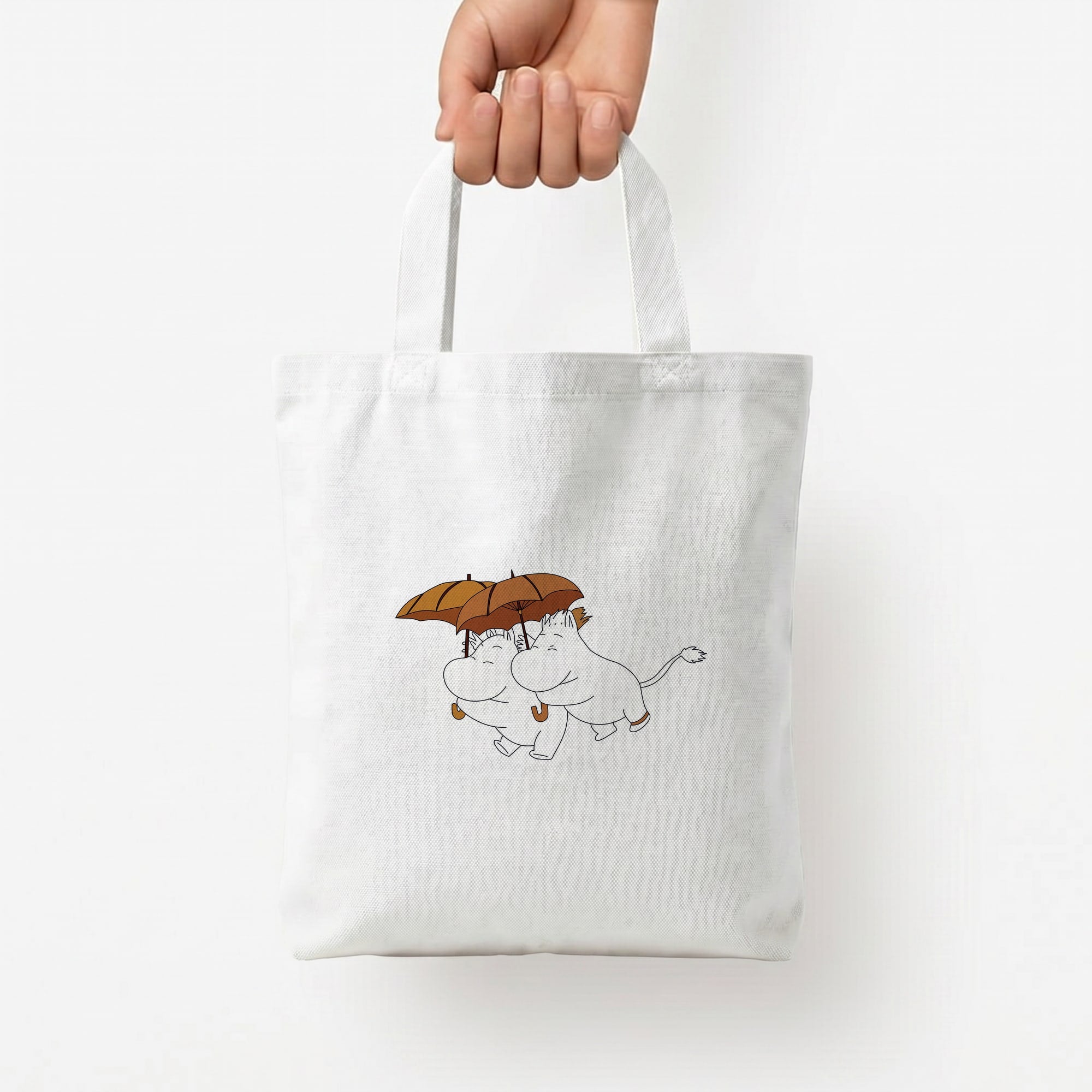 Moom Umbrellas Tote Bag — White / Small