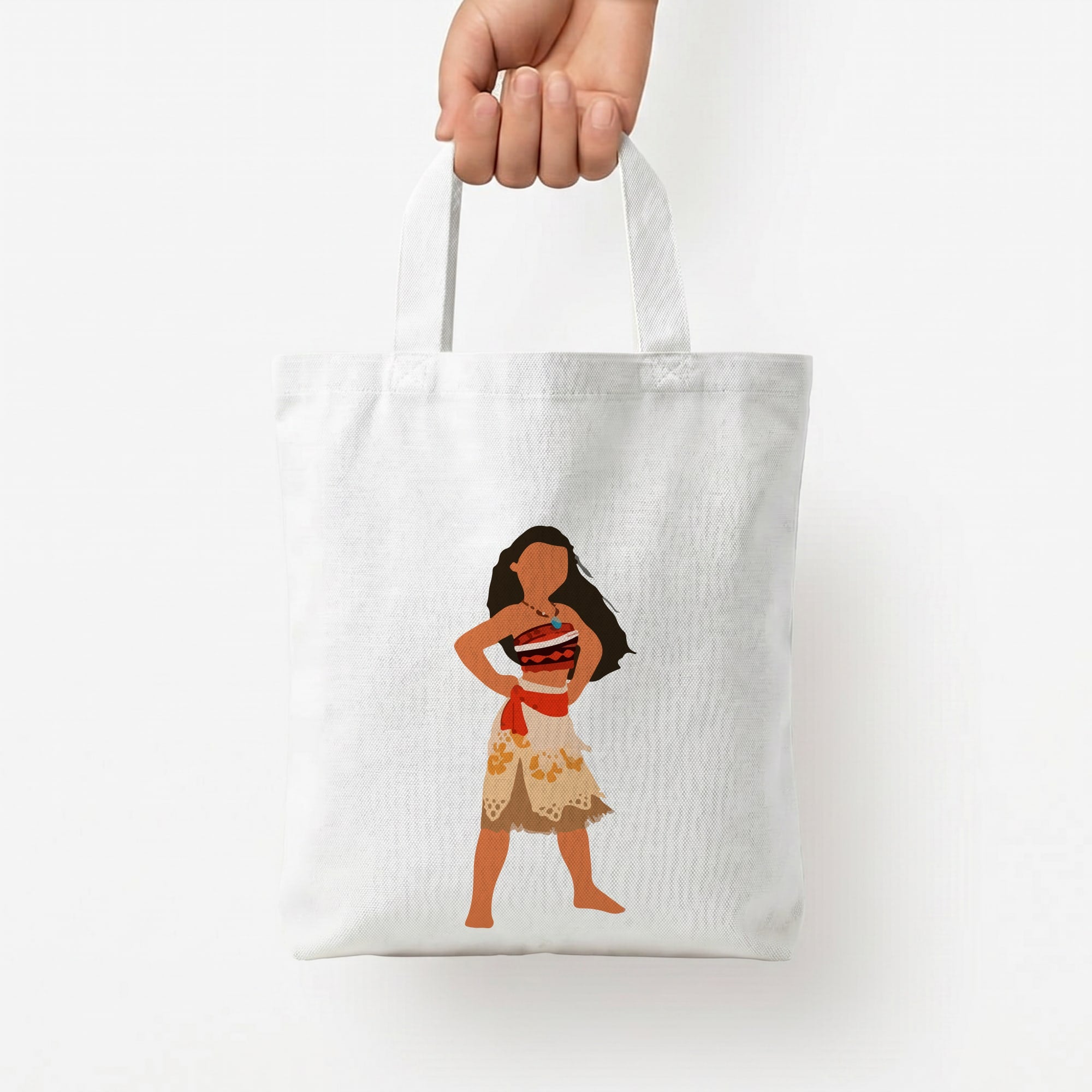 Pacific Voyager Tote Bag — White / Small