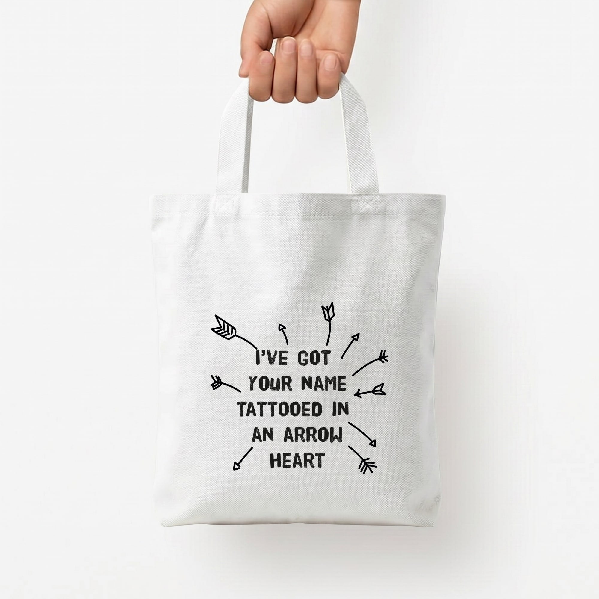 She Looks So Perfect Tote Bag — White / Small