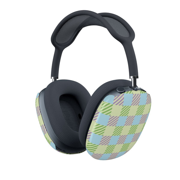 Green And Purple Checkered AirPods Max Case