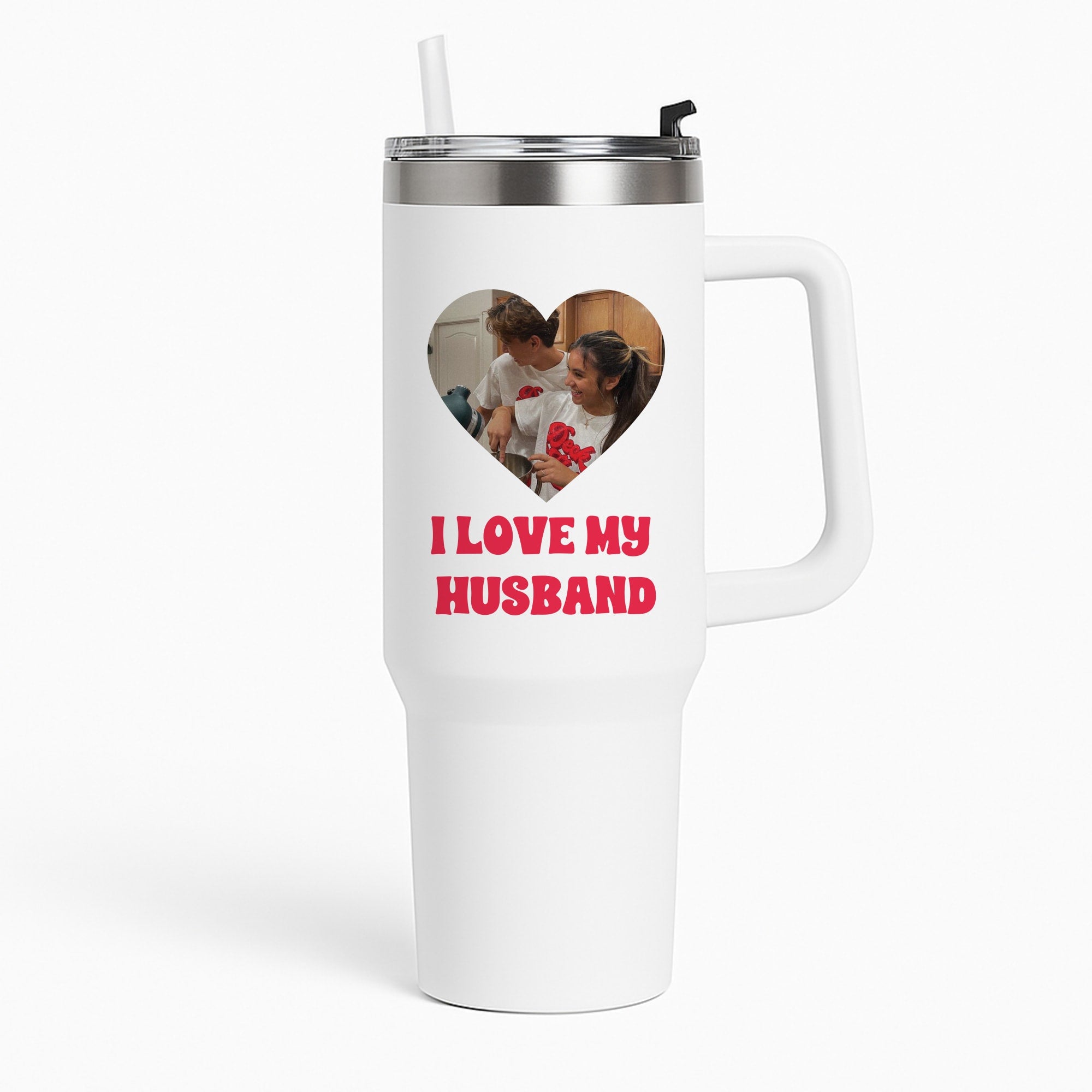 I Love My Husband - Personalised Couples Tumbler