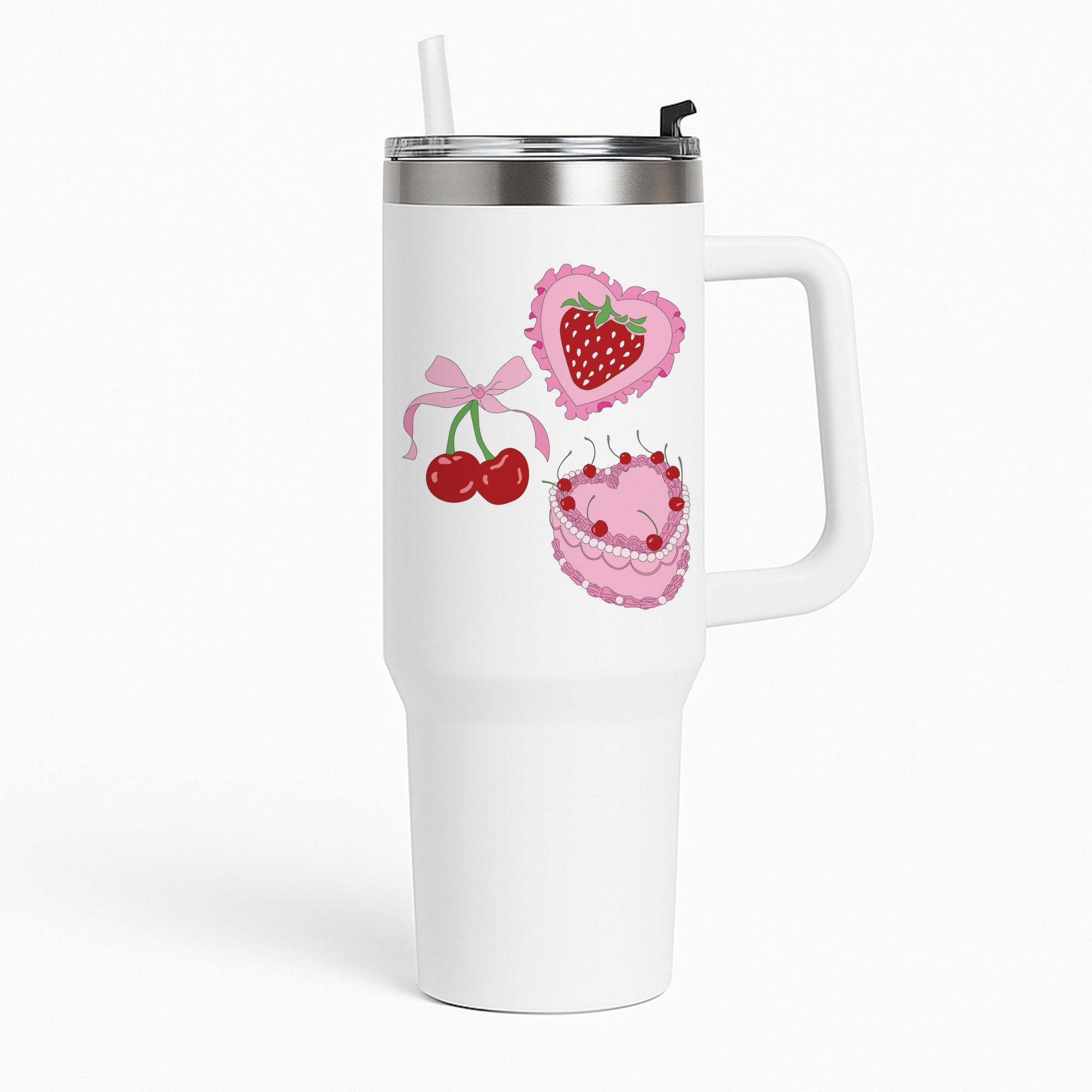 Cherries, Strawberries And Cake - Valentine's Day Tumbler