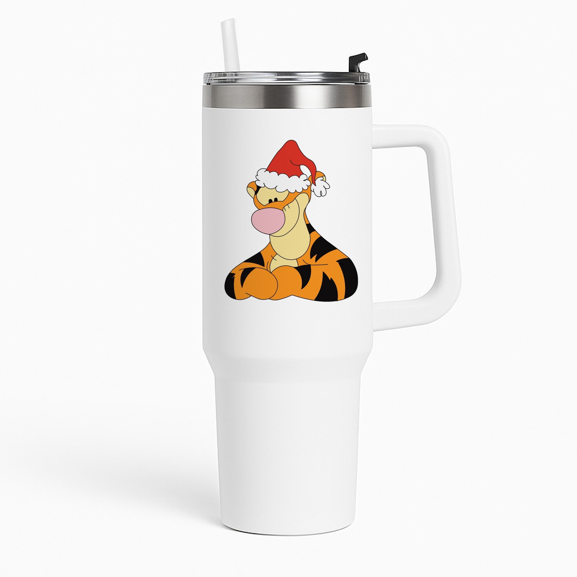 Tiger Pattern Christmas Tumbler