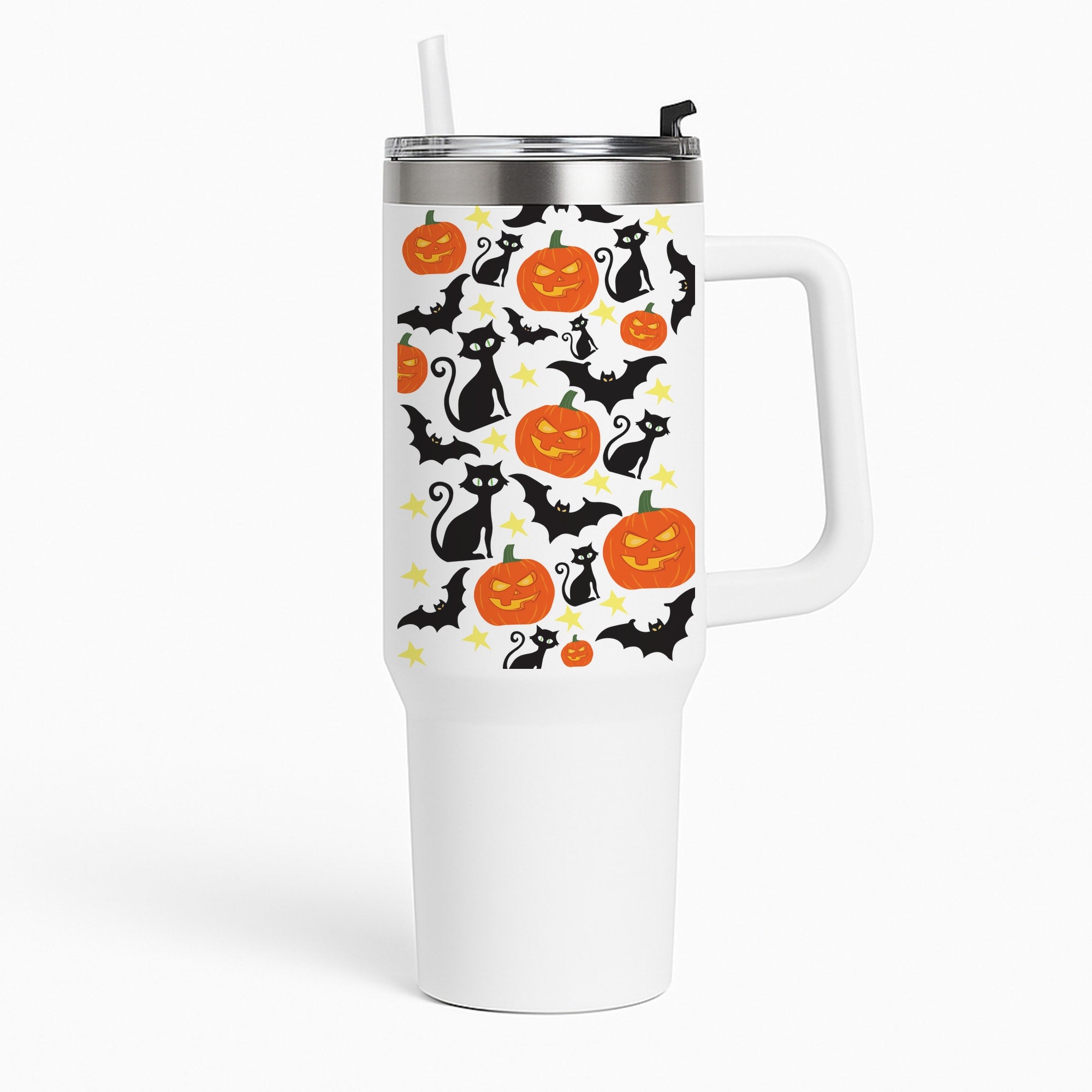Pumpkin And Cats - Halloween Tumbler