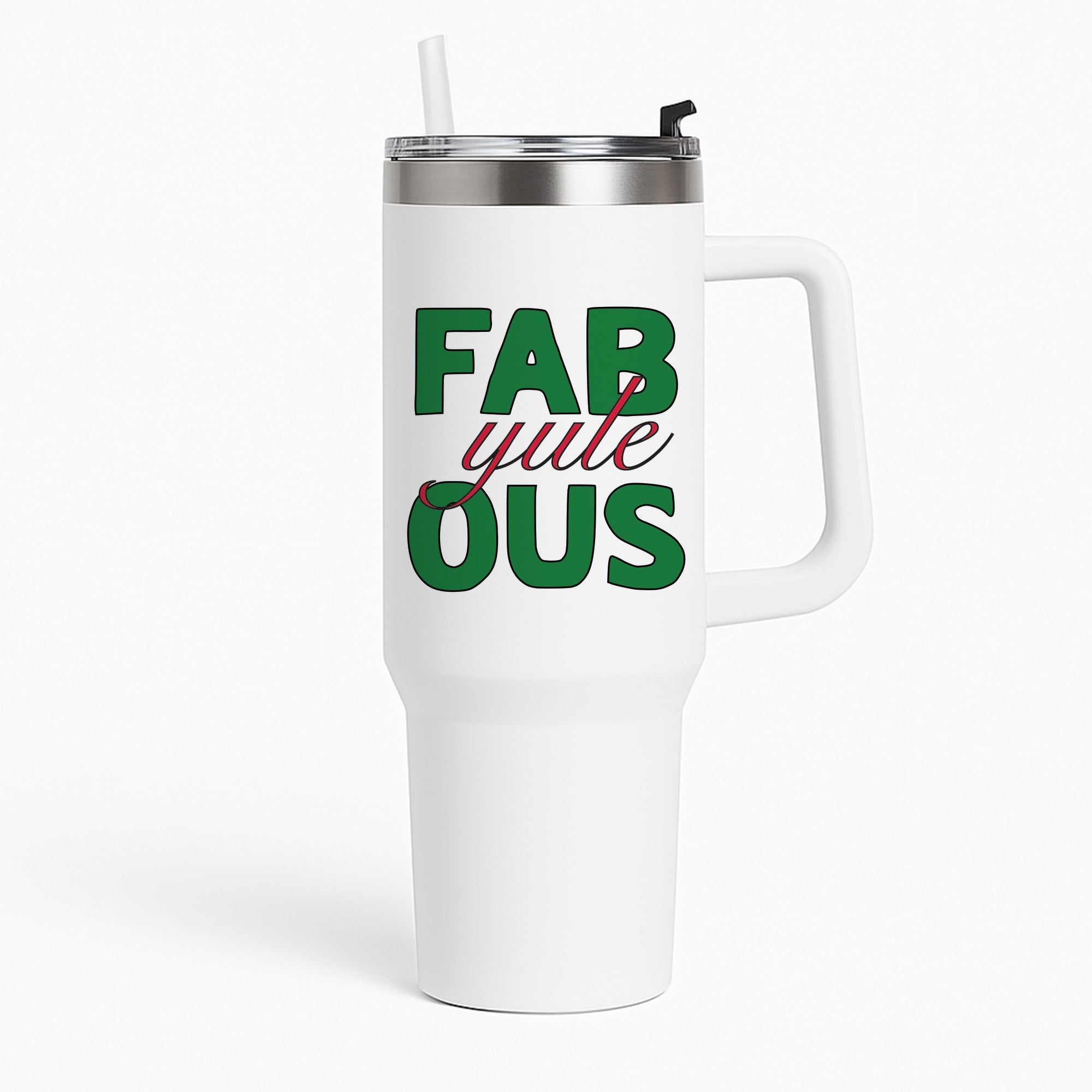 Fab-Yule-Ous Red - Christmas Puns Tumbler
