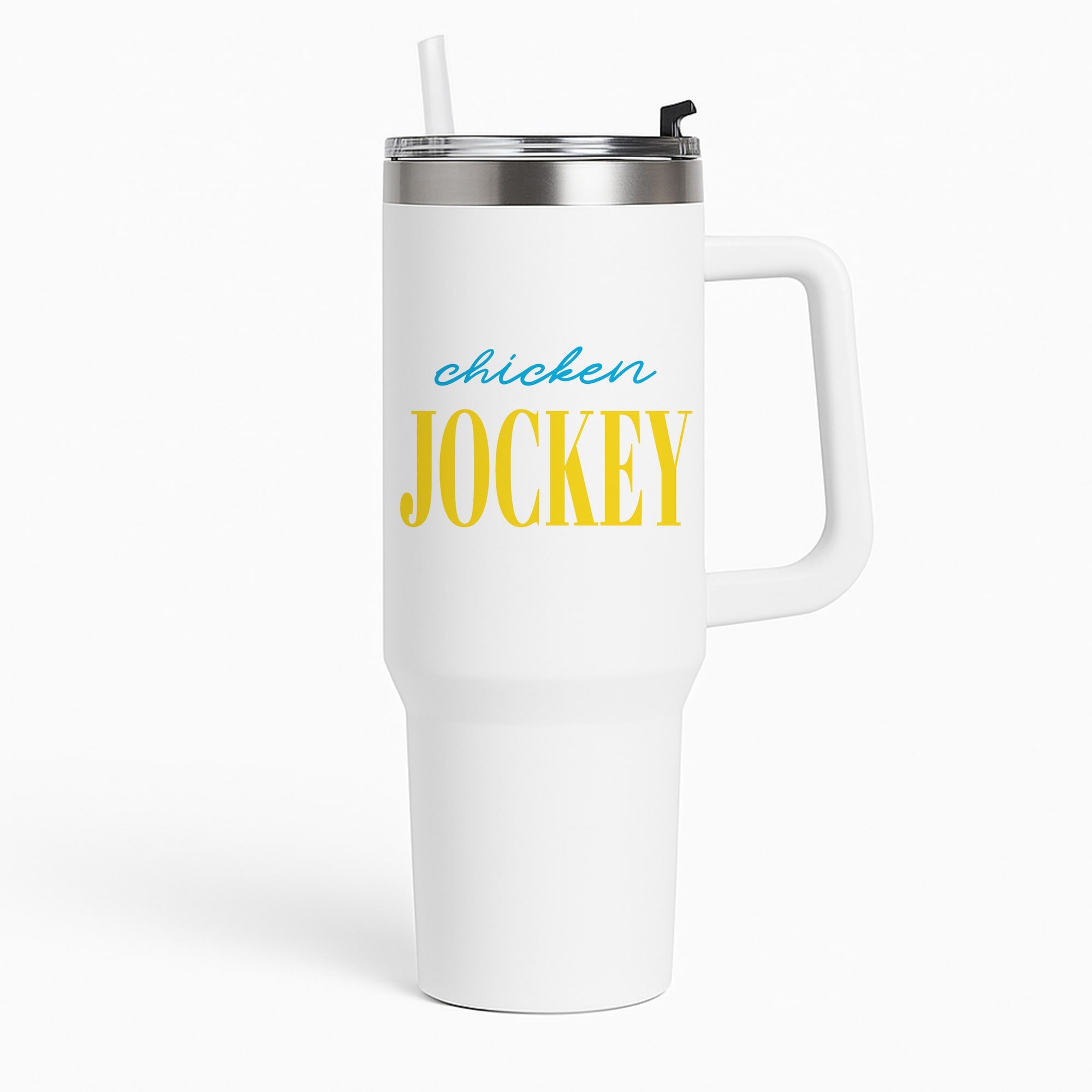 Chicken Jockey Blue Tumbler