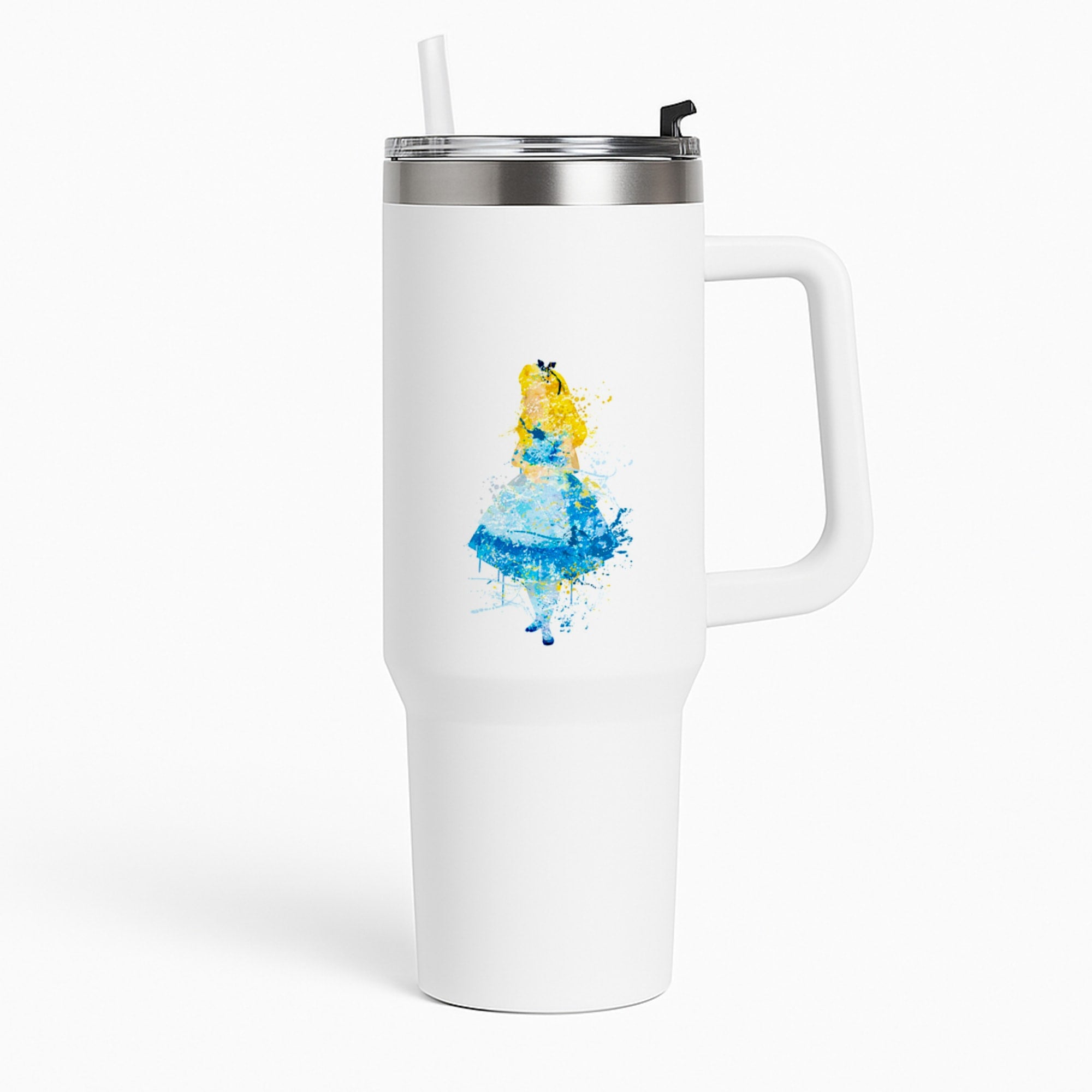 Watercolour Alice in Wonderland Fairytale Tumbler