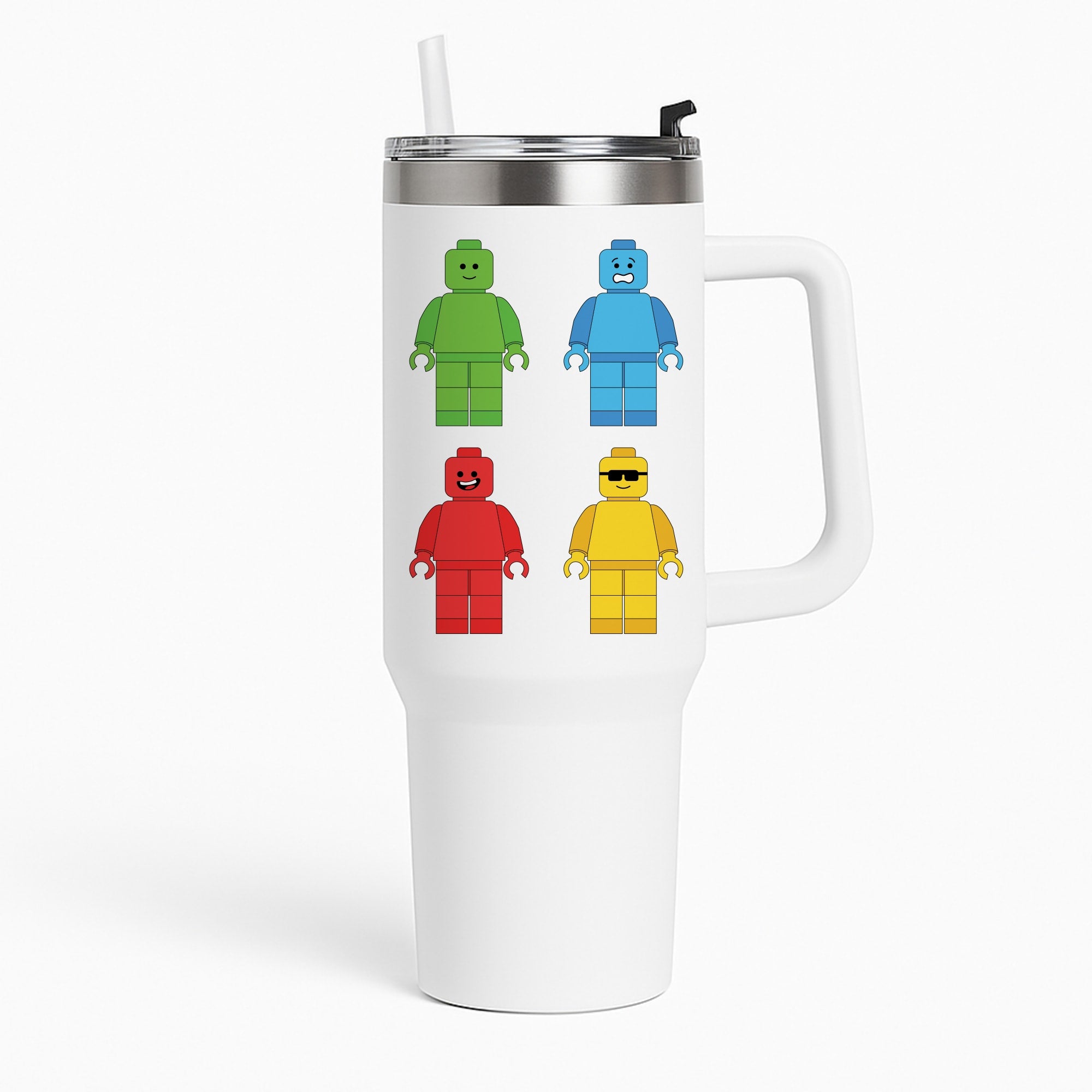 Bricks Figures Rainbow Tumbler
