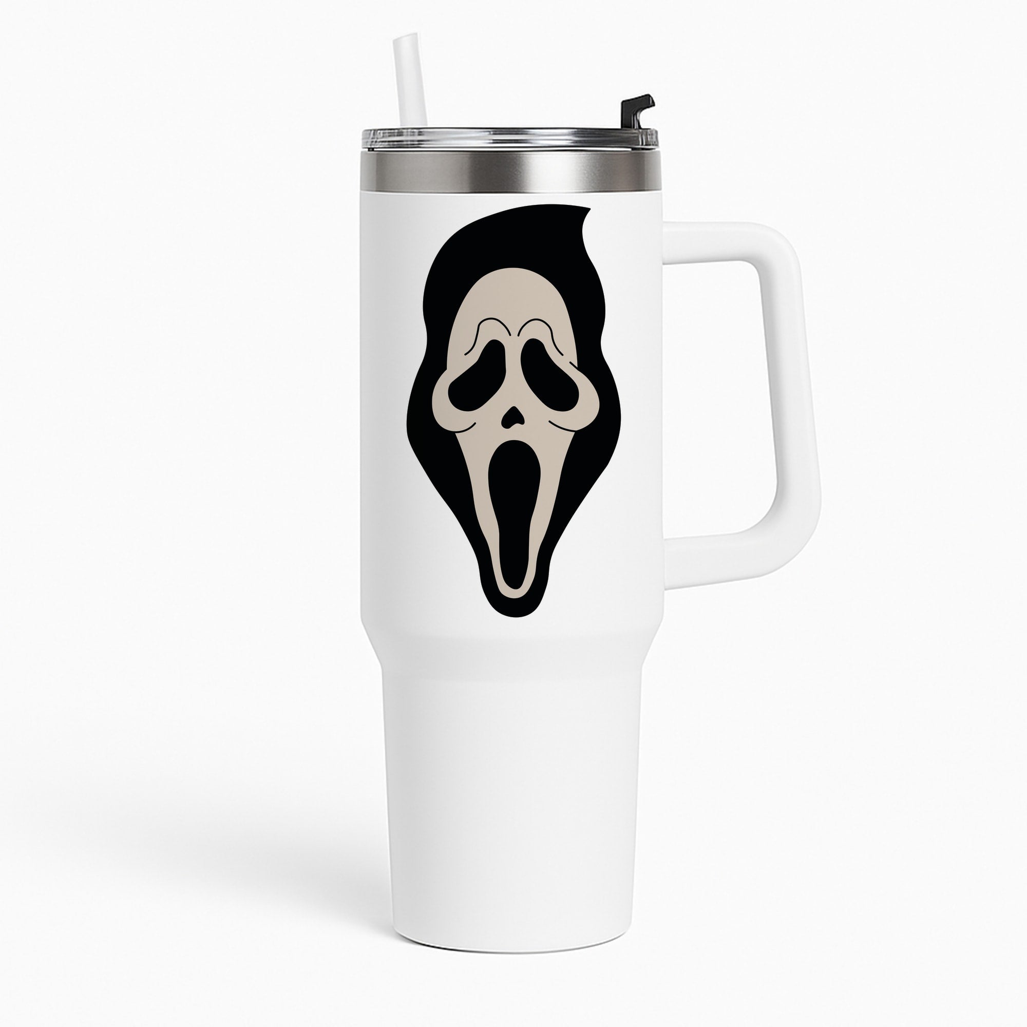Pink Ghostface Pattern - Scream Tumbler