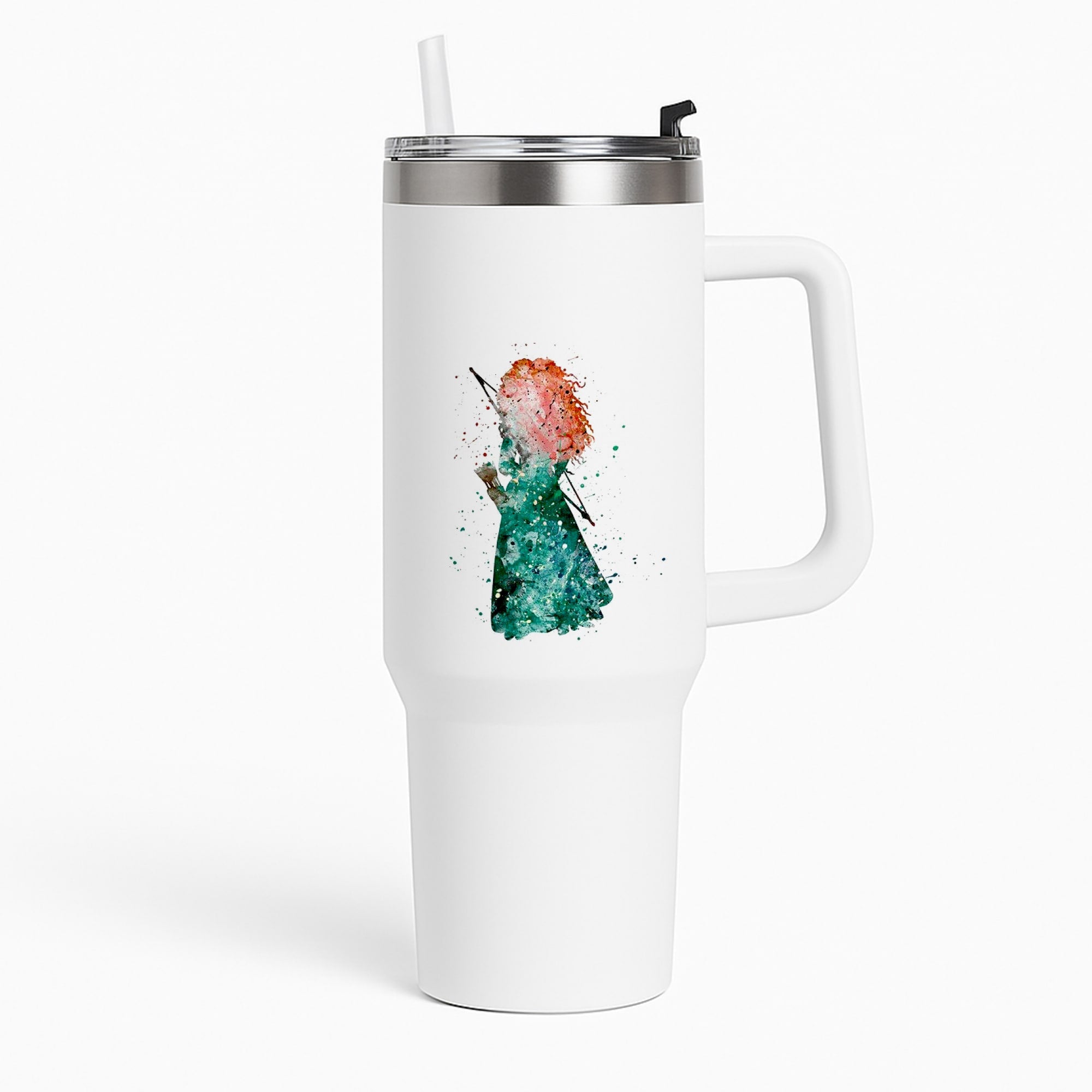 Watercolour Princess Merida Brave Fairytale Tumbler