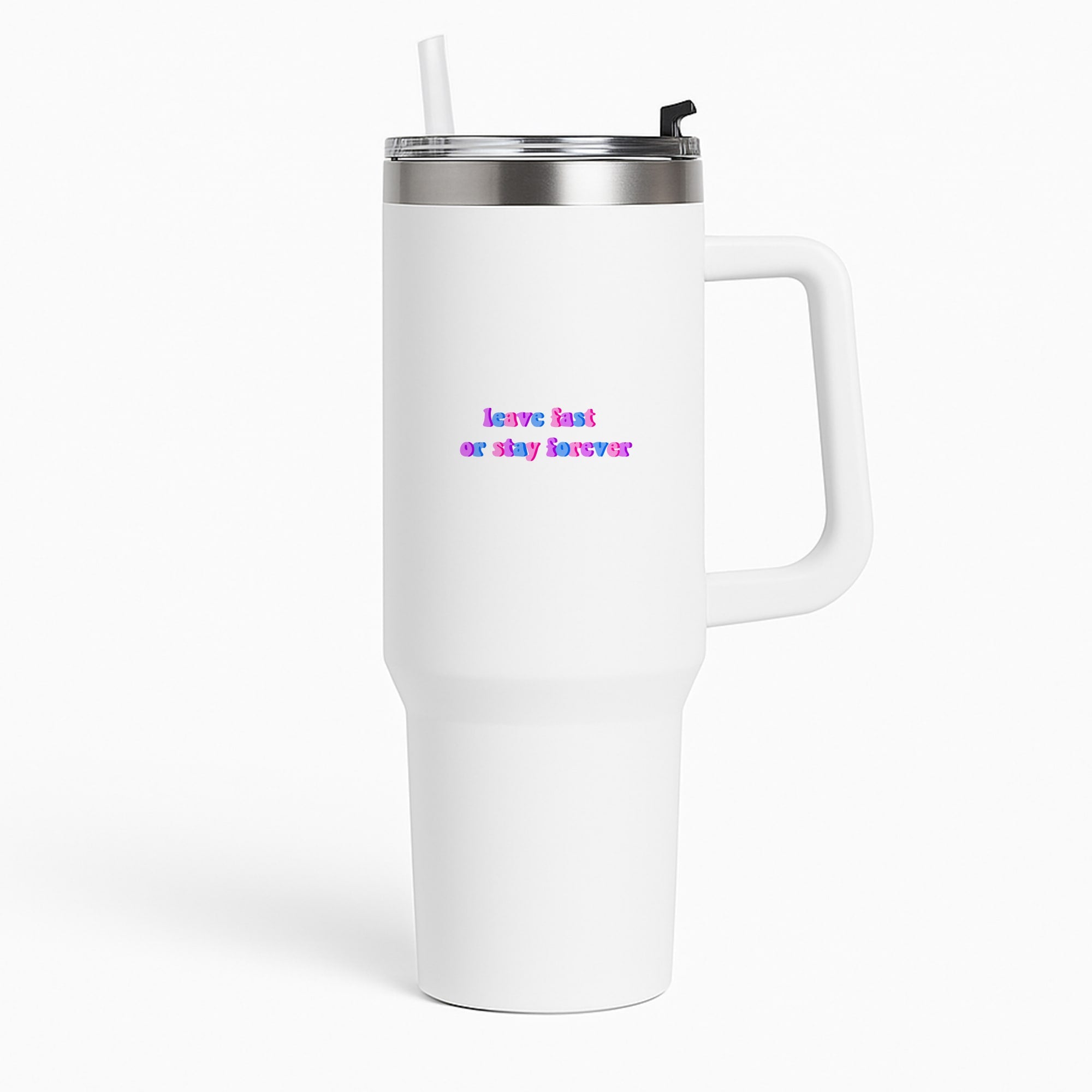 Leave Fast Or Stay Forever - Fender Tumbler