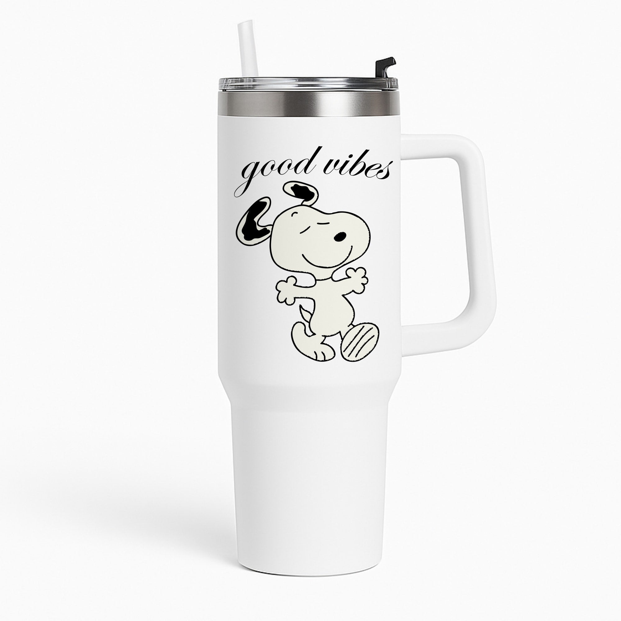 Good Vibes Cartoon Beagle Tumbler