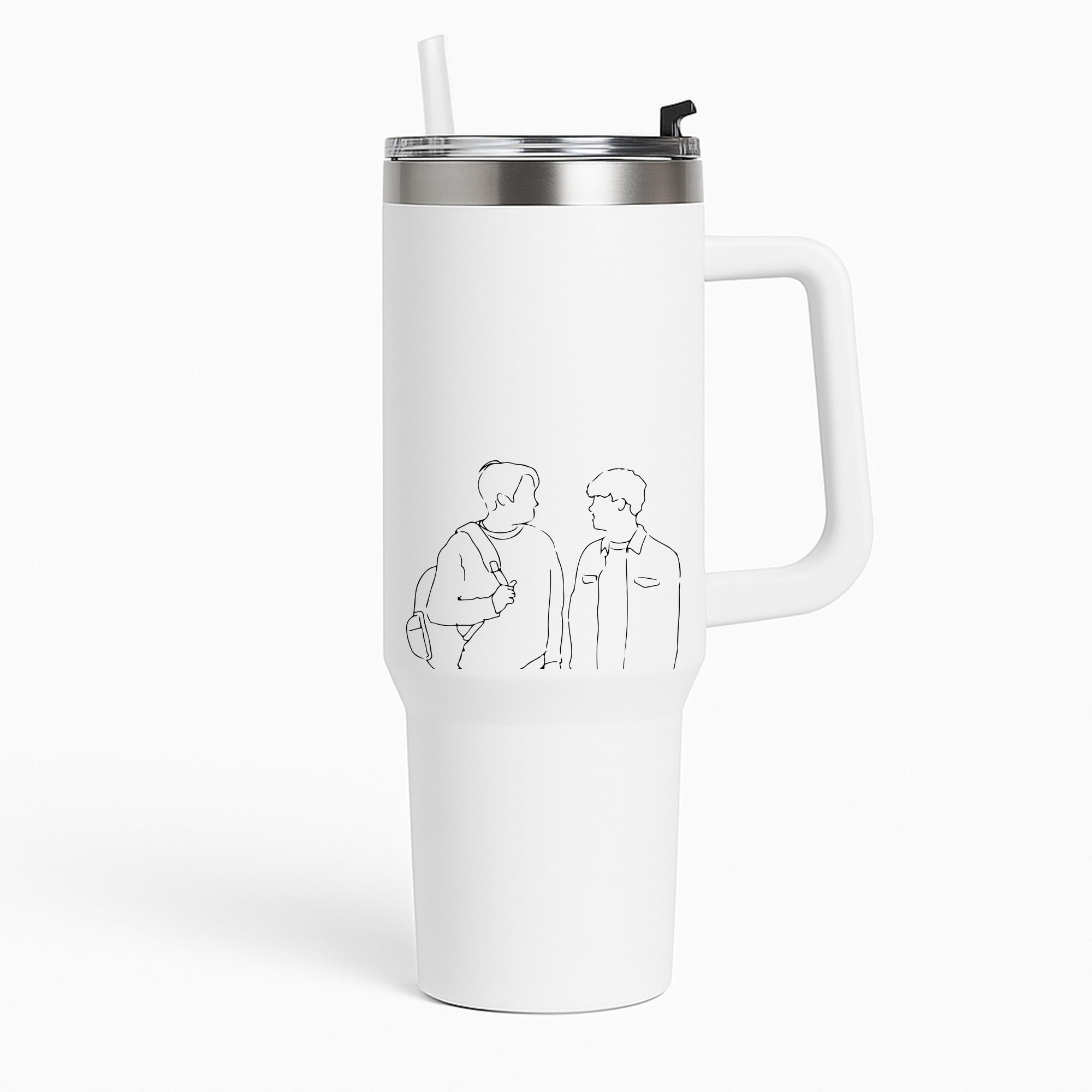 Outline - Heart TV Tumbler