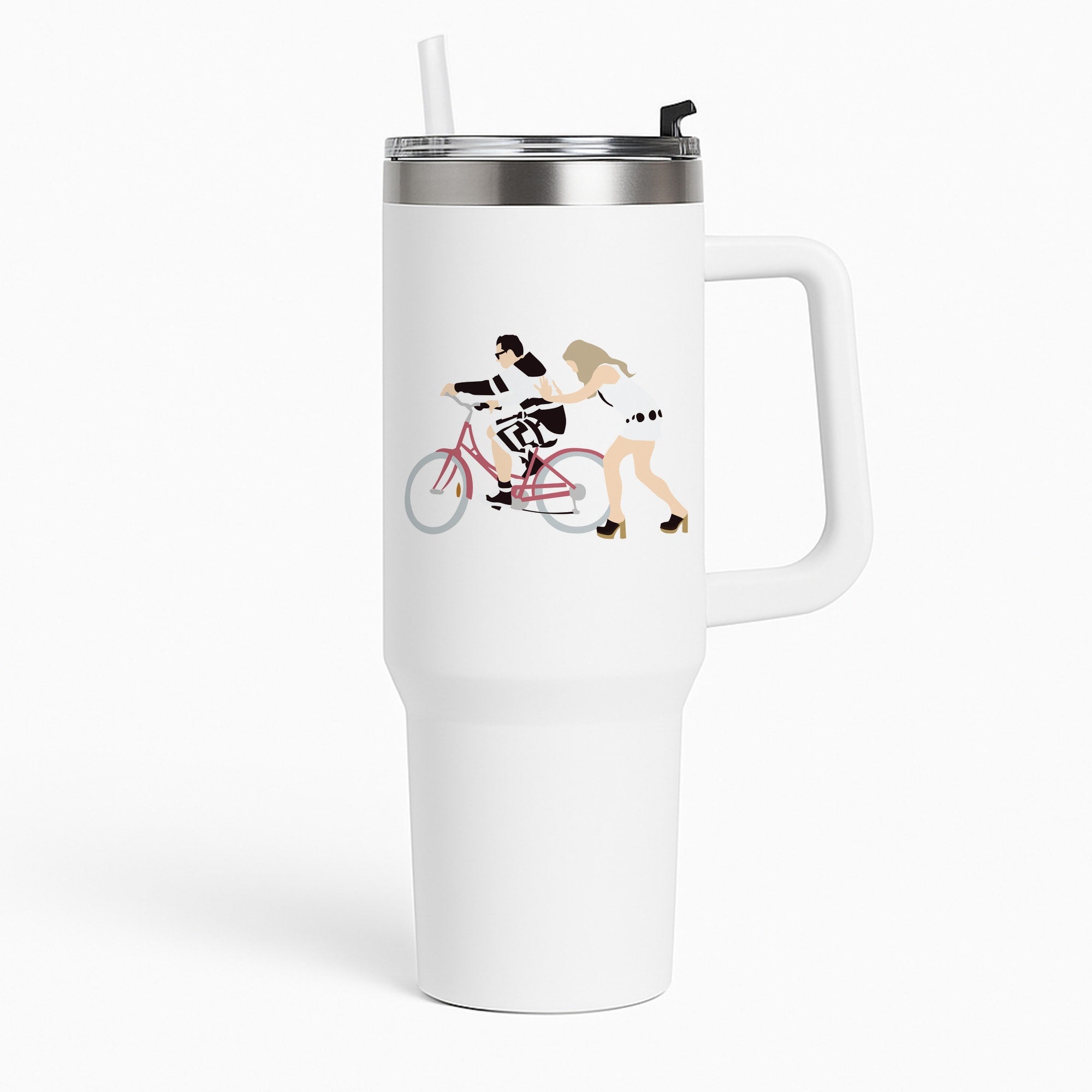 David Riding A Bike Tumbler