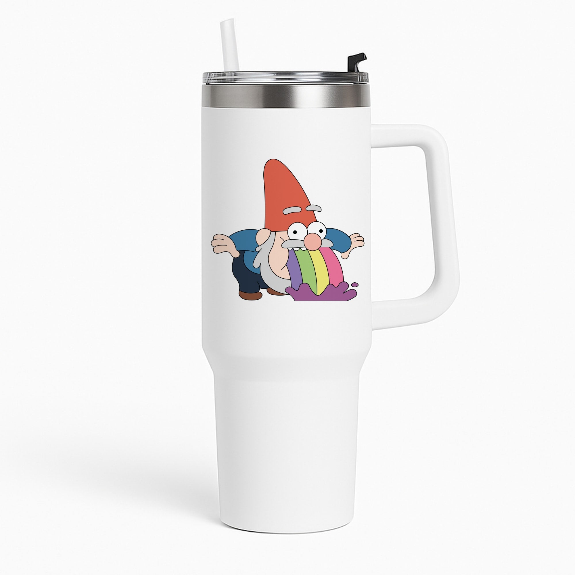 Garden Gnome Rainbow Tumbler