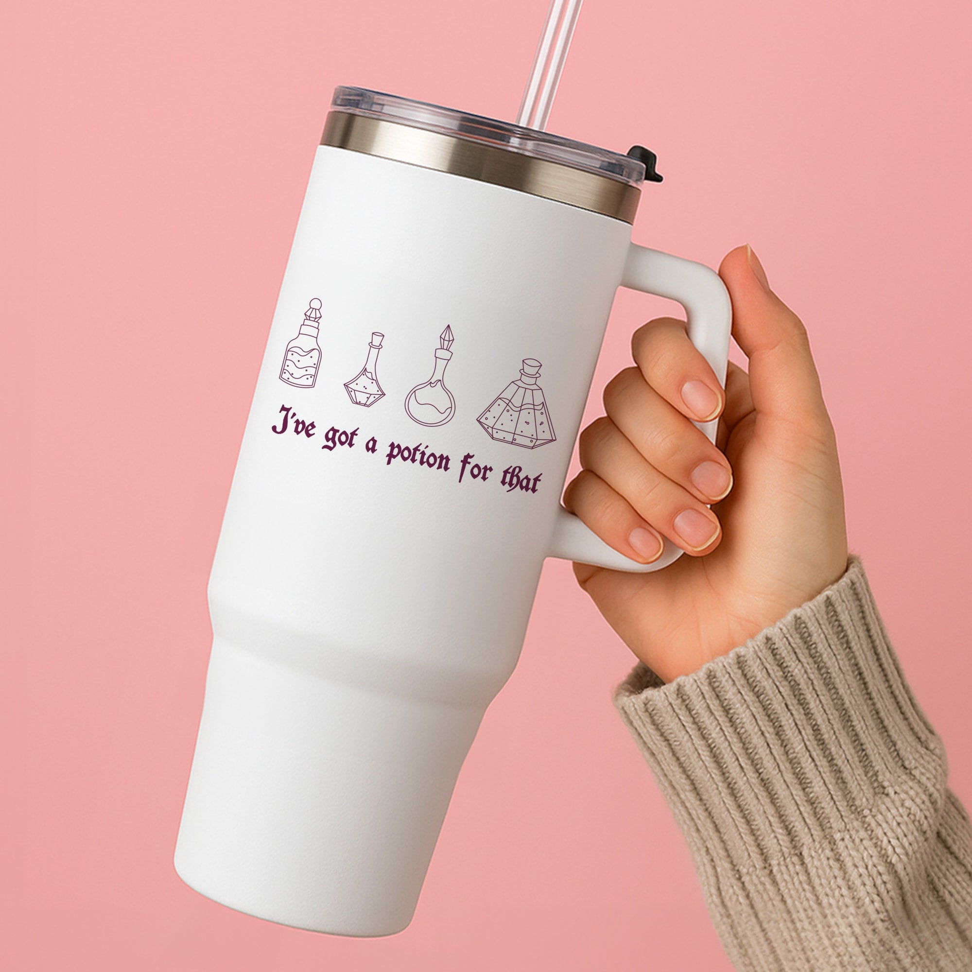 I've Got A Potion For You Dark Pink Tumbler