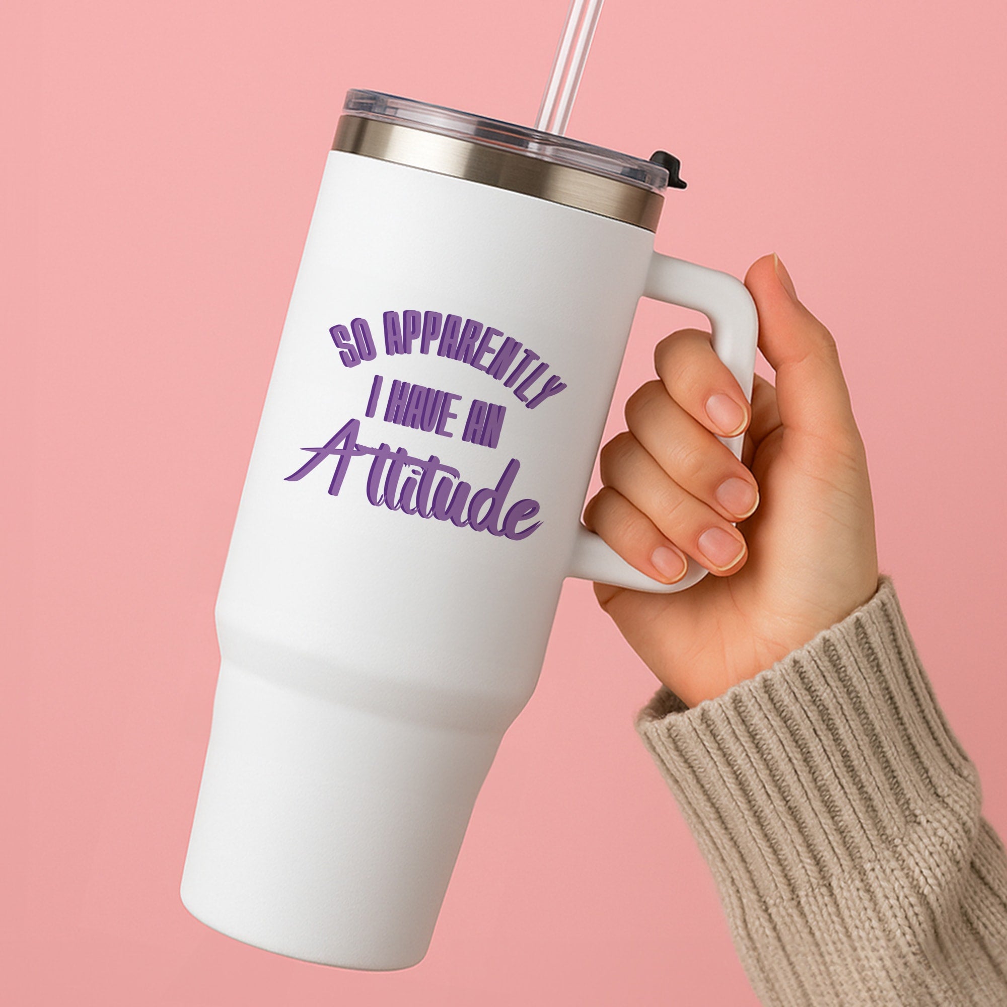 Apprently I Have An Attitude - Funny Quotes Tumbler