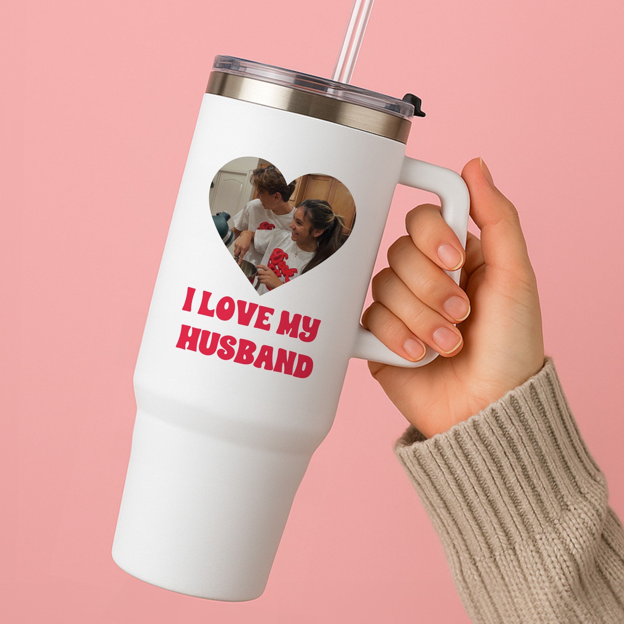 I Love My Husband - Personalised Couples Tumbler