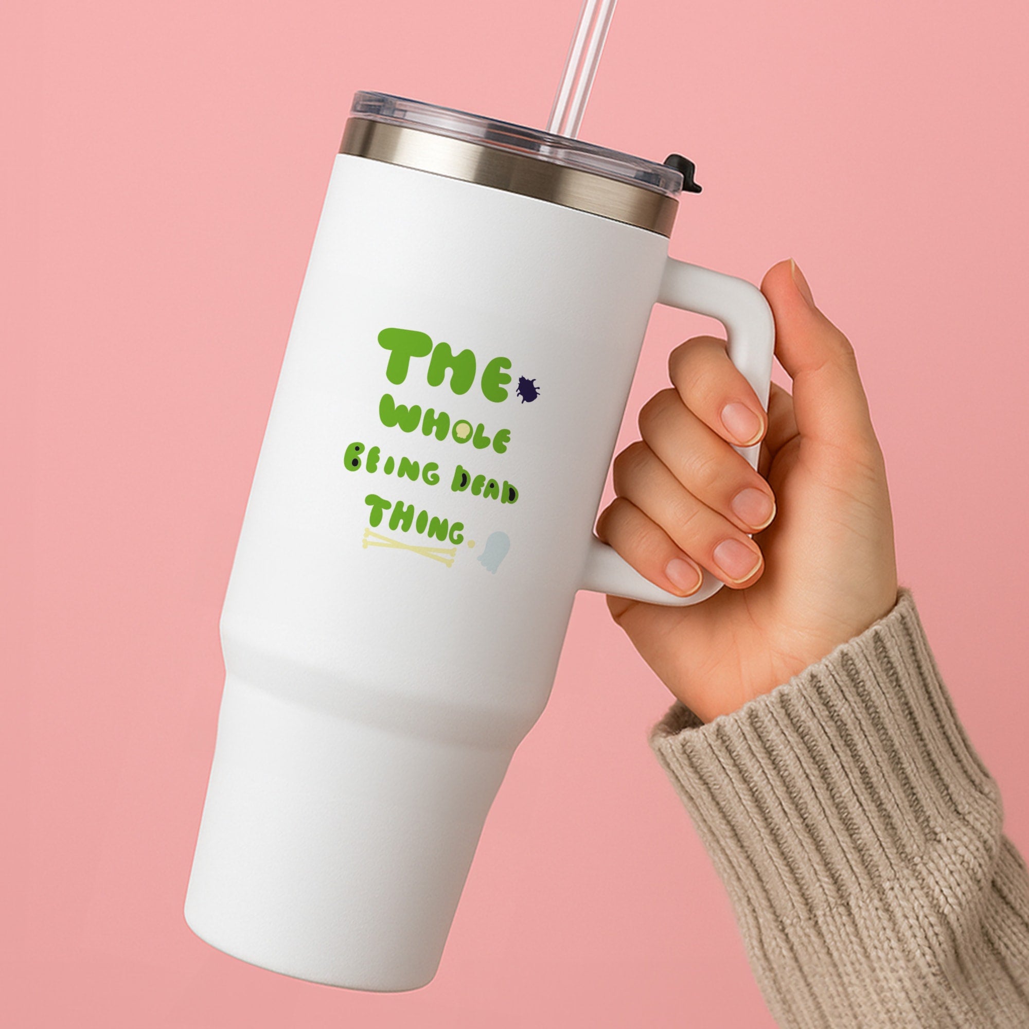 The Whole Being Dead Thing - Beetle Halloween Tumbler
