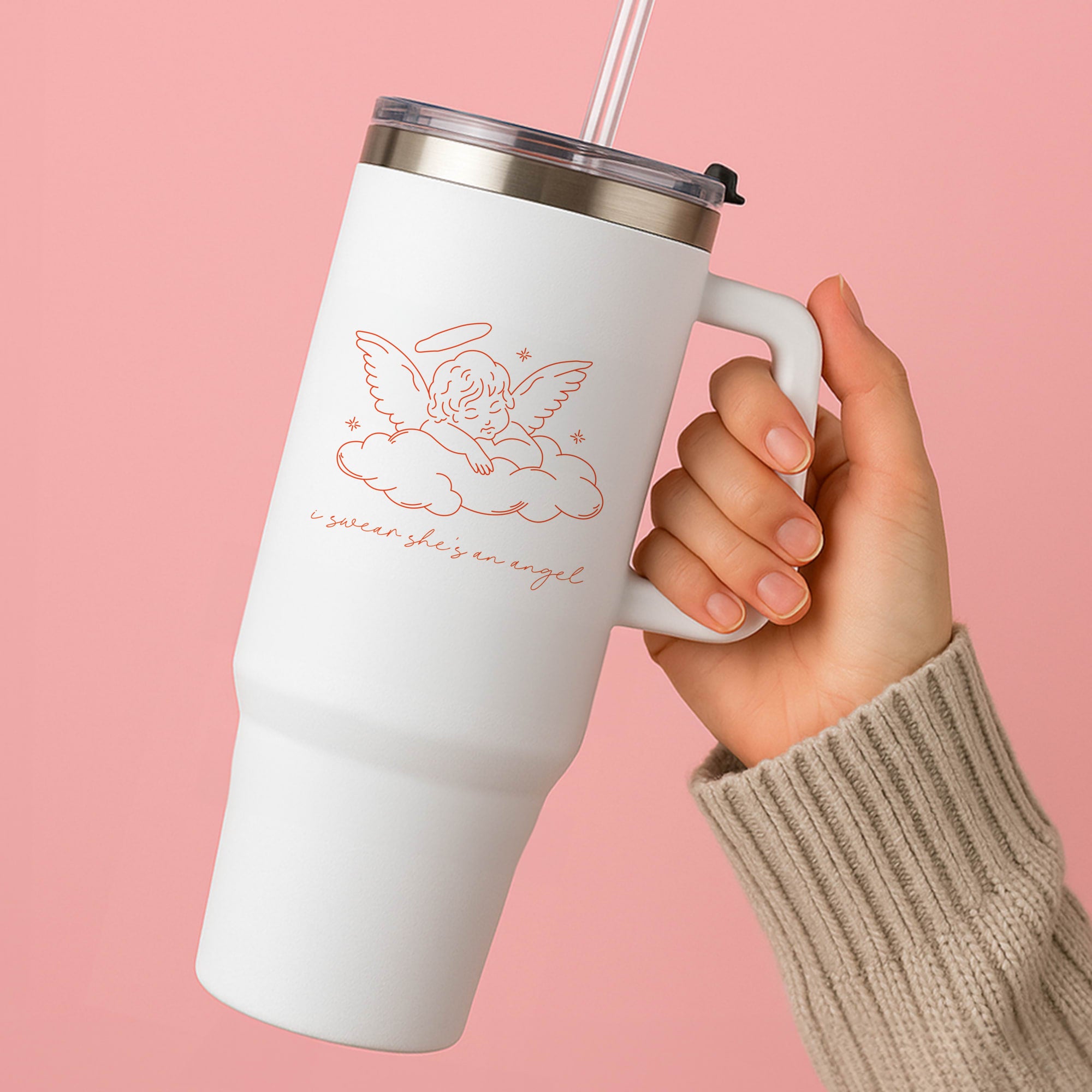 I Swear Shes An Angel - Clean Girl Aesthetic Tumbler